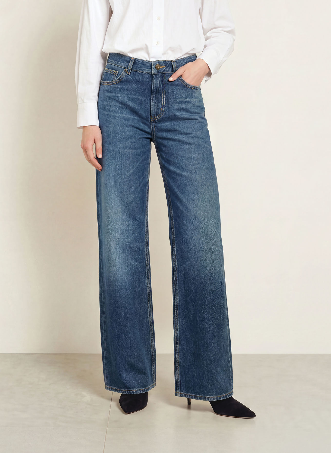 JOOP! JEANS Wide-Leg jeans MAILA: 417 Navy 417