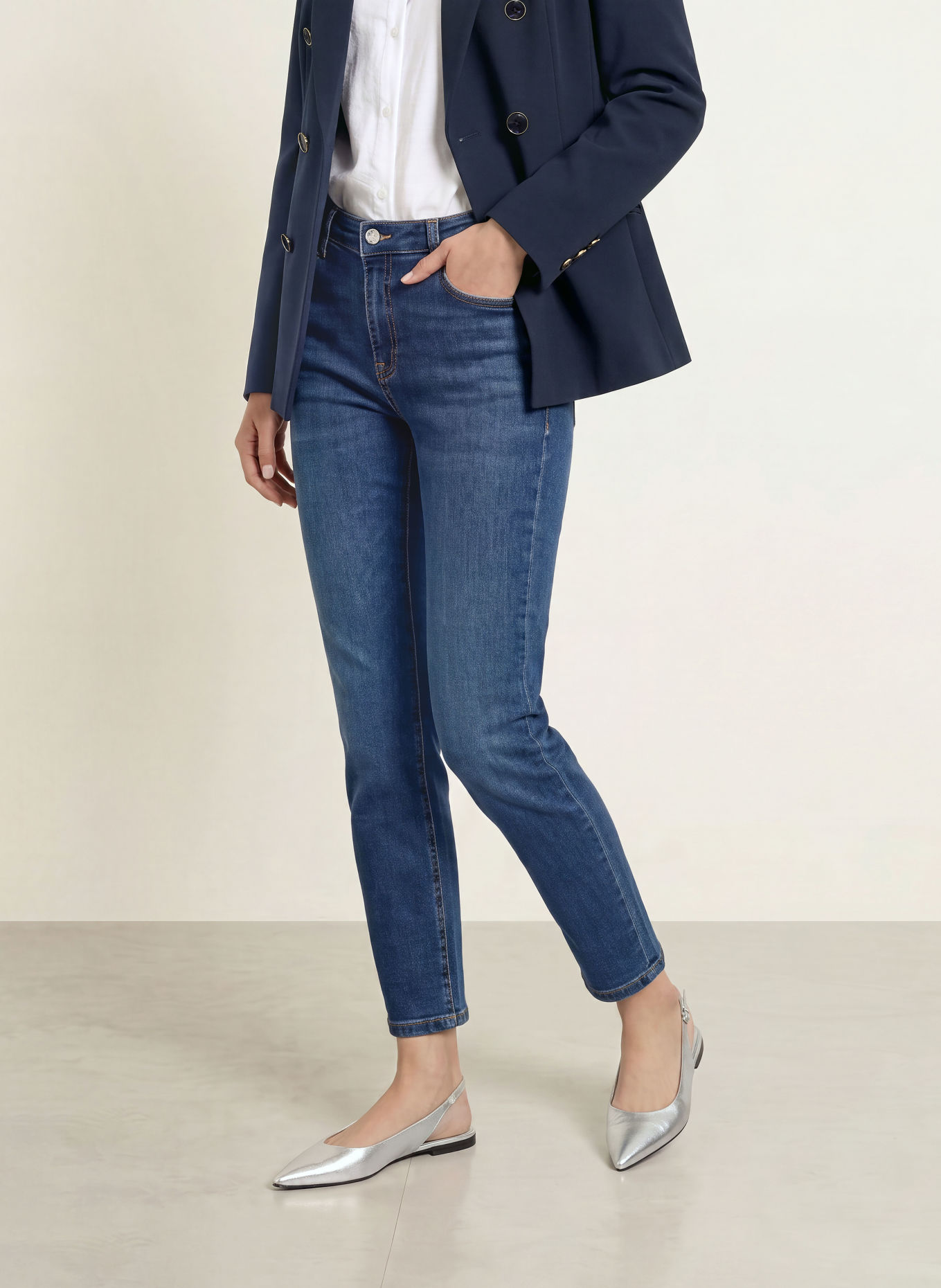 JOOP! JEANS MAREN Cropped jeans: 414 Navy 414