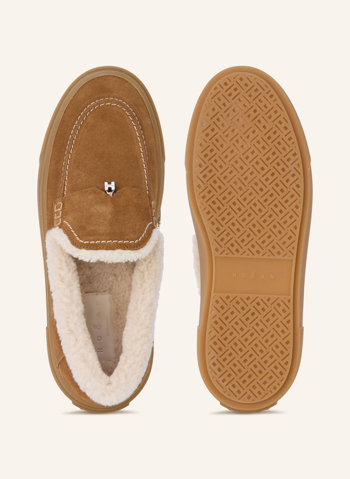 HOGAN Loafer H705: COGNAC