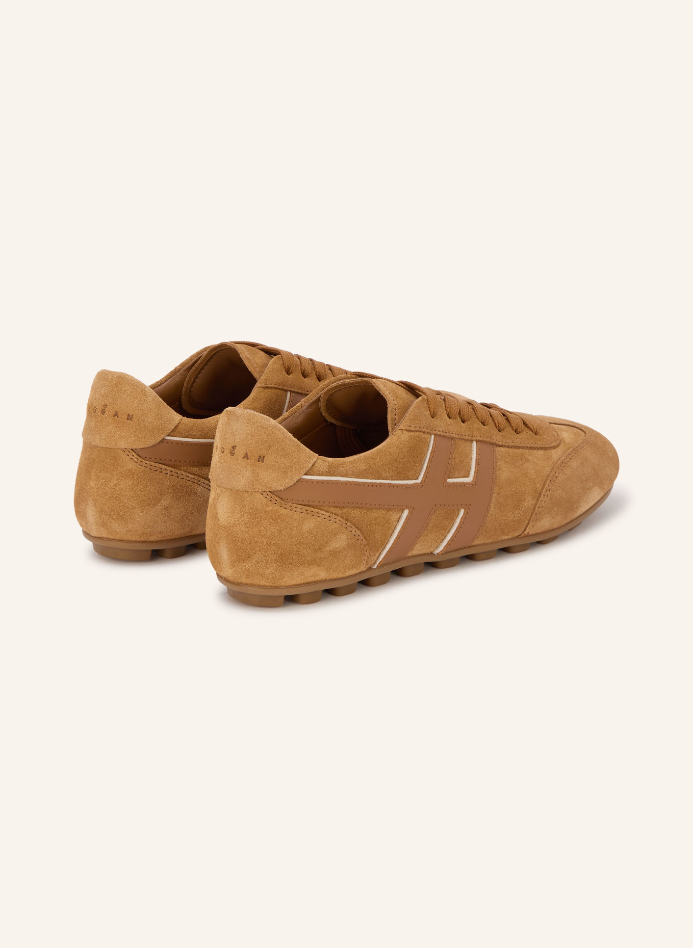HOGAN Sneakers H693: LICHTBRUIN / BRUIN / WIT