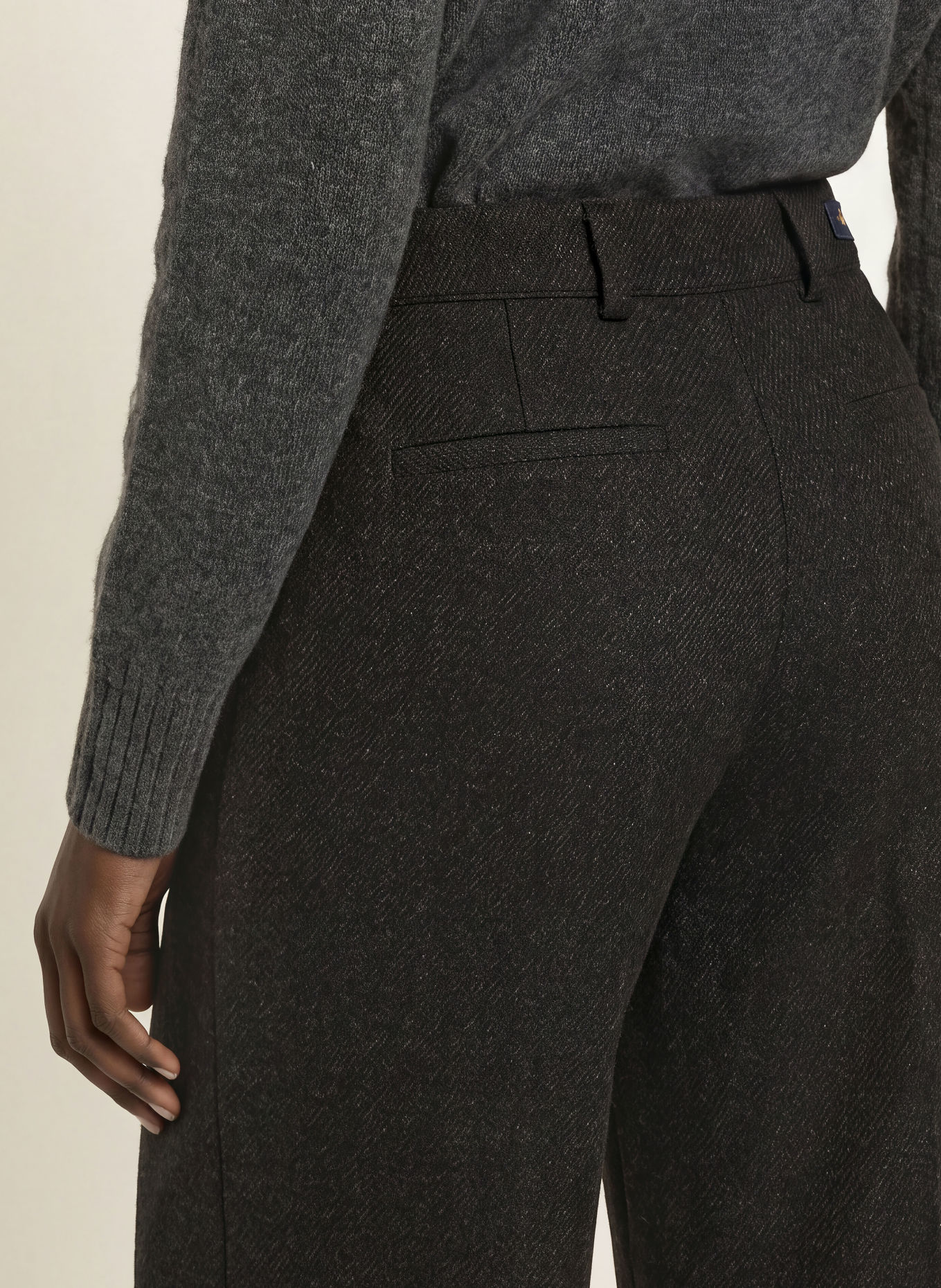 pamela henson 7/8-Hose aus Flanell: DUNKELGRAU
