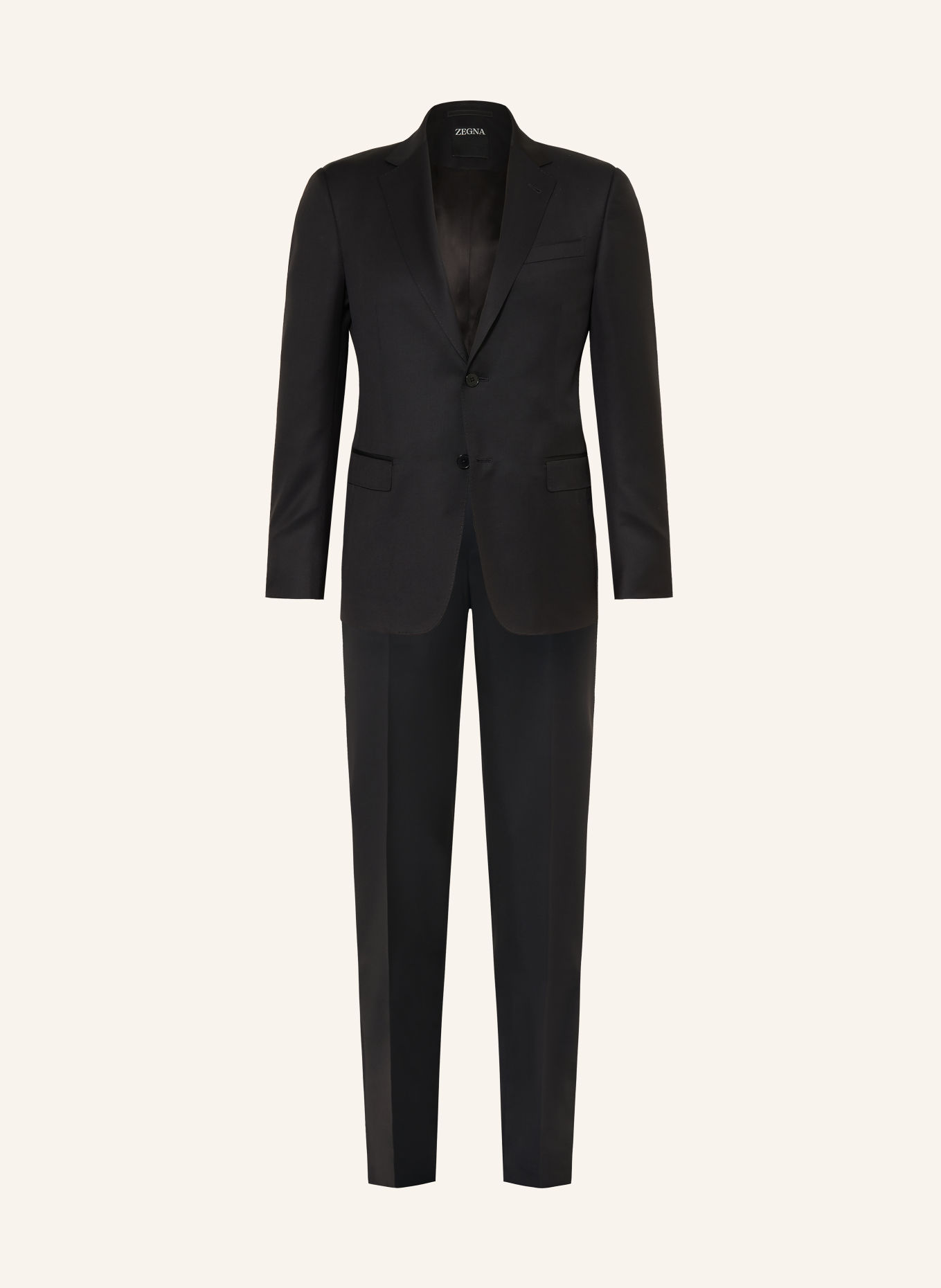 ZEGNA Anzug Slim Fit: SCHWARZ
