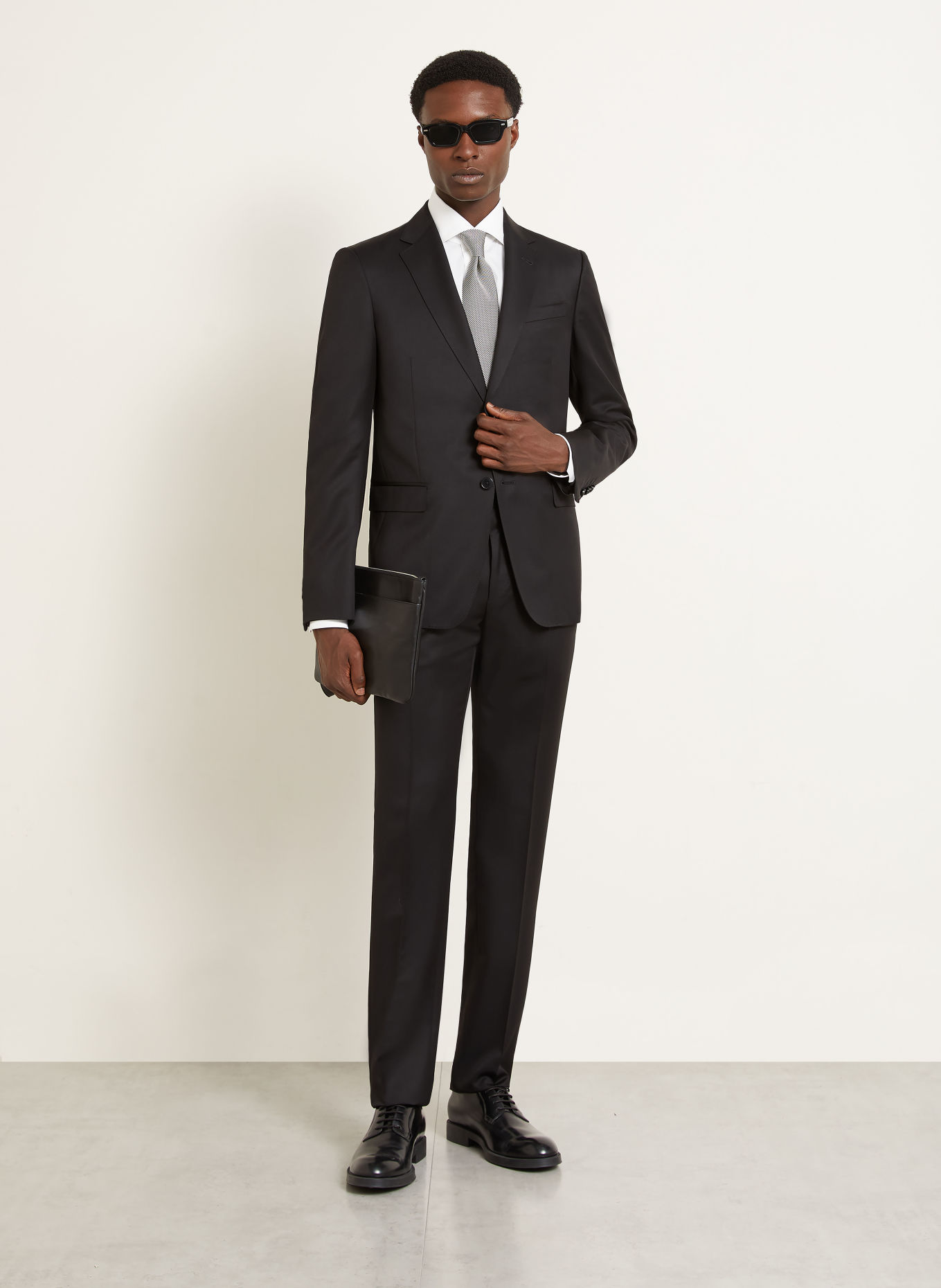 ZEGNA Anzug Slim Fit: SCHWARZ