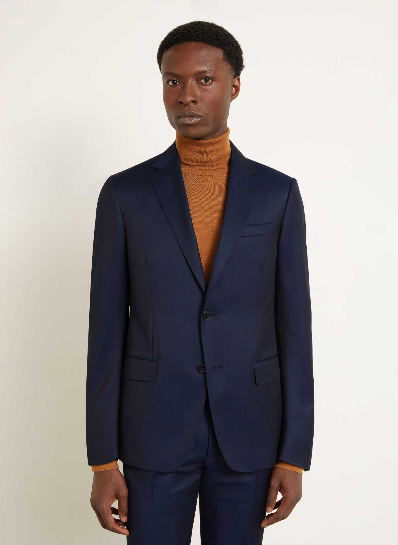 ZEGNA Oblek Extra Slim Fit: TMAVĚ MODRÁ