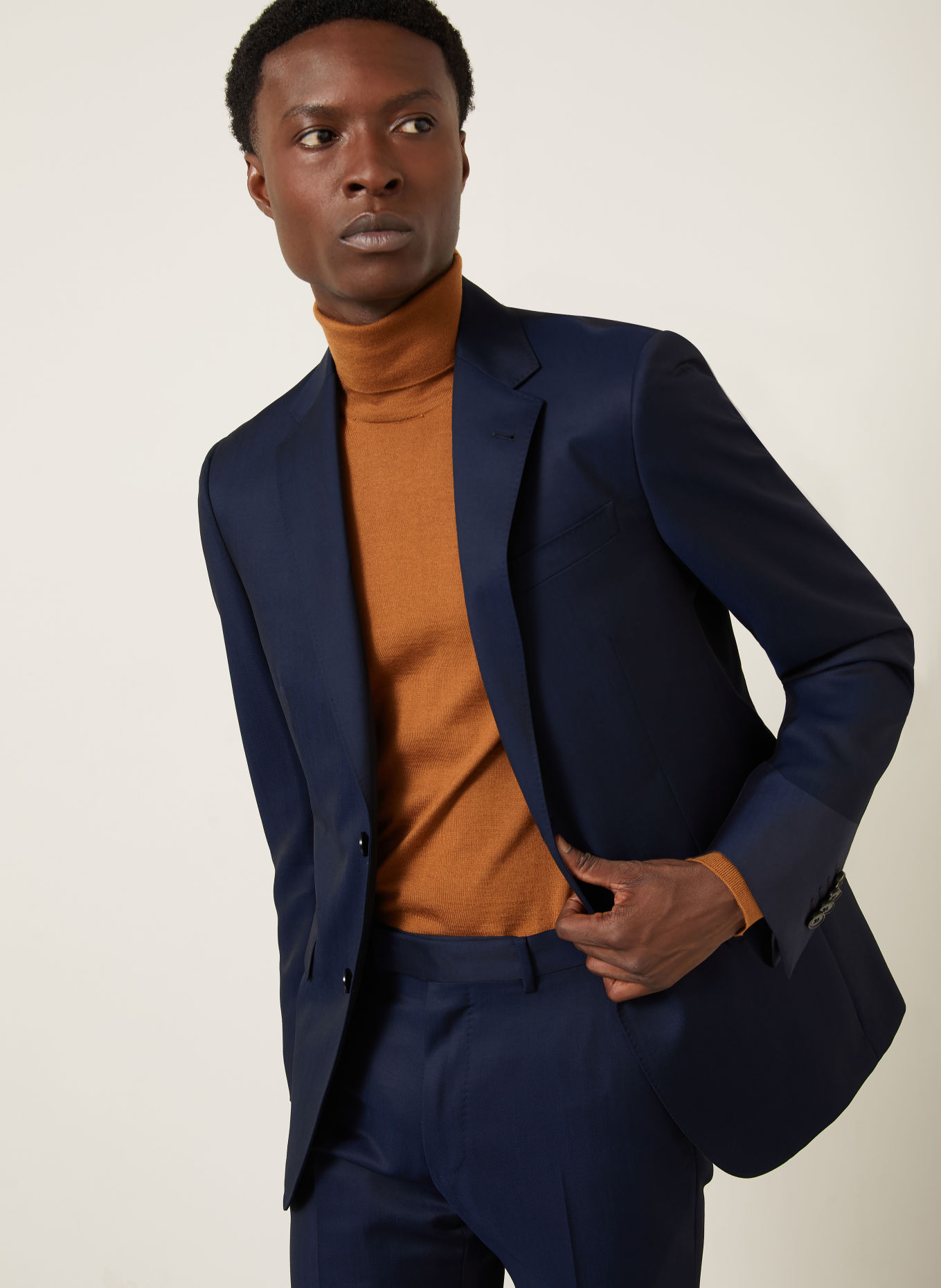 ZEGNA Oblek Extra Slim Fit: TMAVĚ MODRÁ