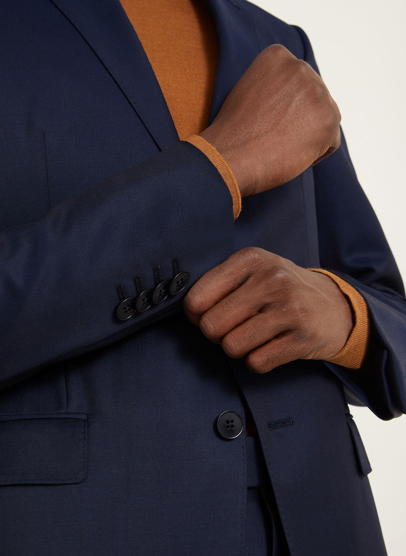 ZEGNA Oblek Extra Slim Fit: TMAVĚ MODRÁ