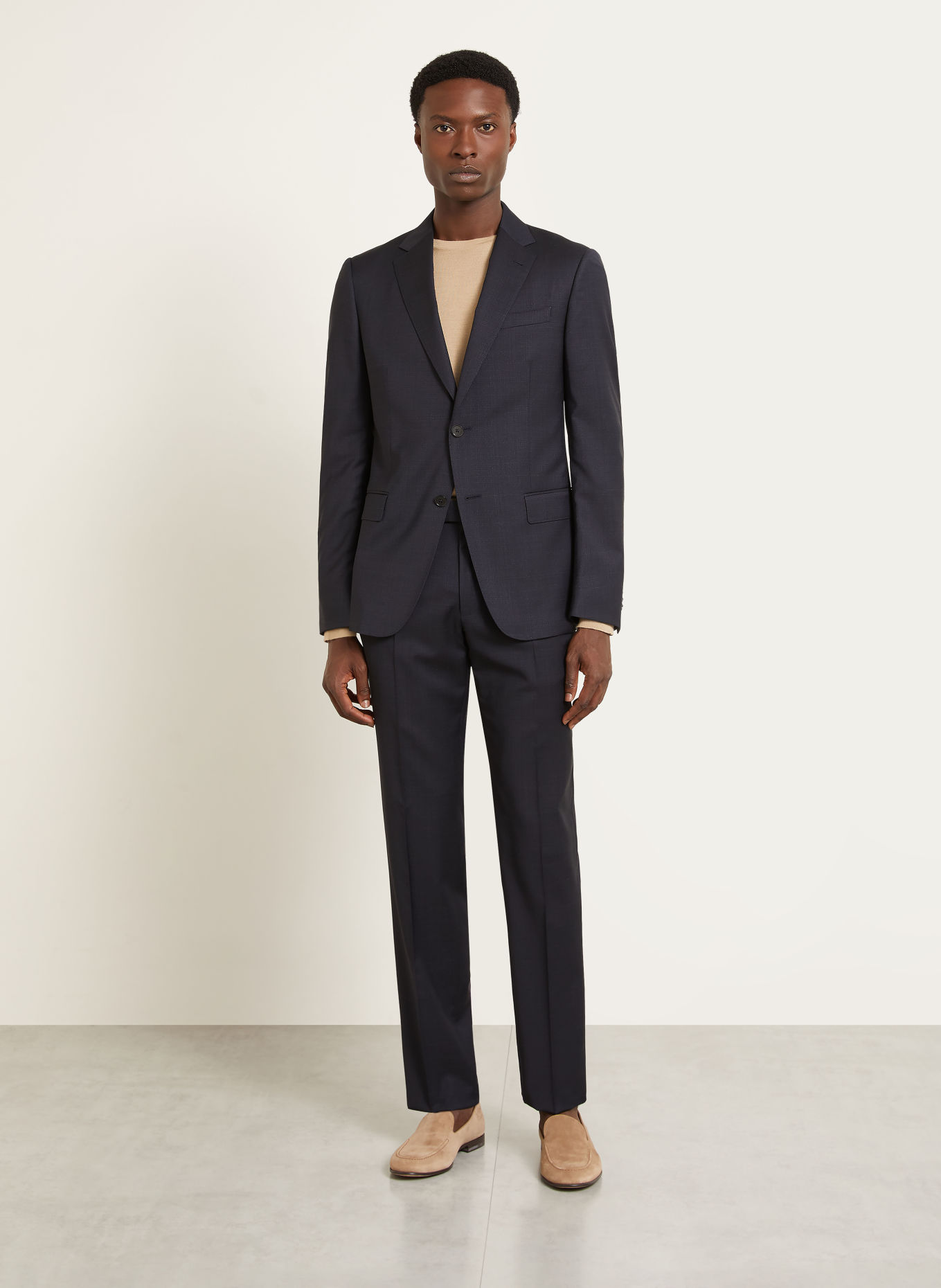 ZEGNA Oblek Extra Slim Fit: TMAVĚ MODRÁ