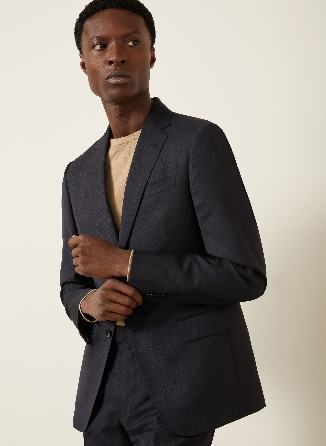 ZEGNA Oblek Extra Slim Fit: TMAVĚ MODRÁ