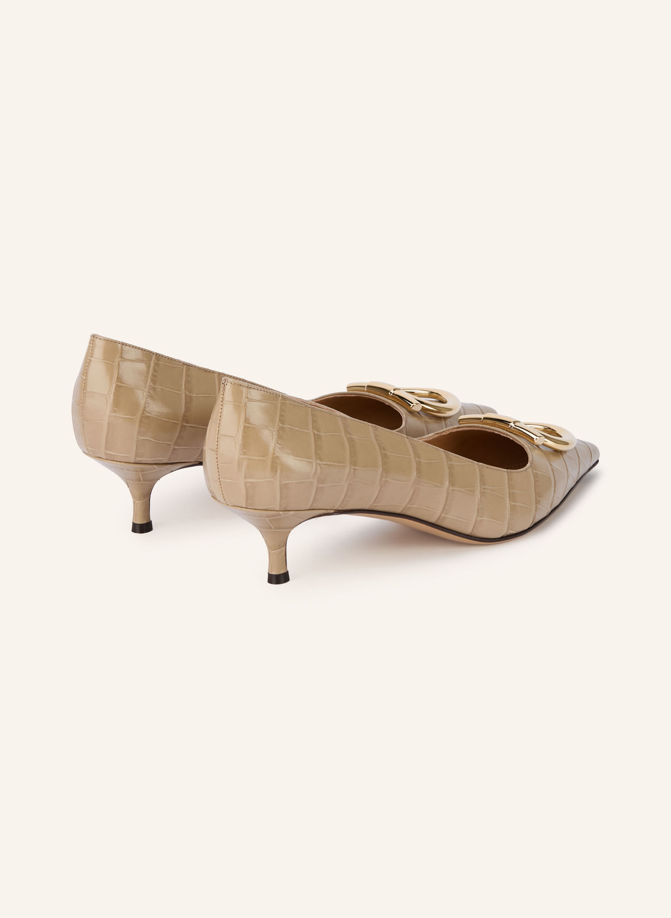 FERRAGAMO Pumps LARA: BEIGE / GOLD