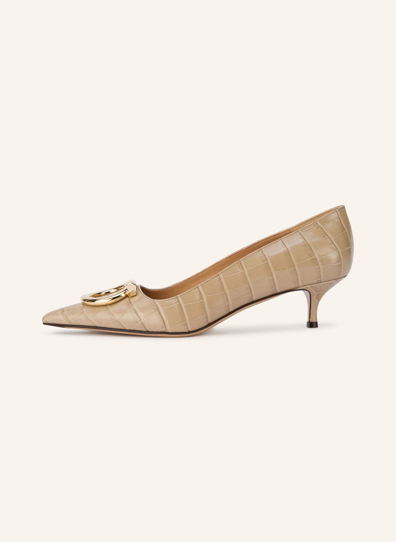 FERRAGAMO Pumps LARA: BEIGE / GOLD
