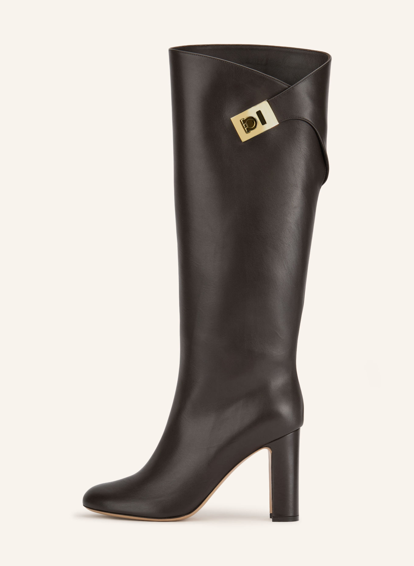 FERRAGAMO ENNI Boots: DARK BROWN