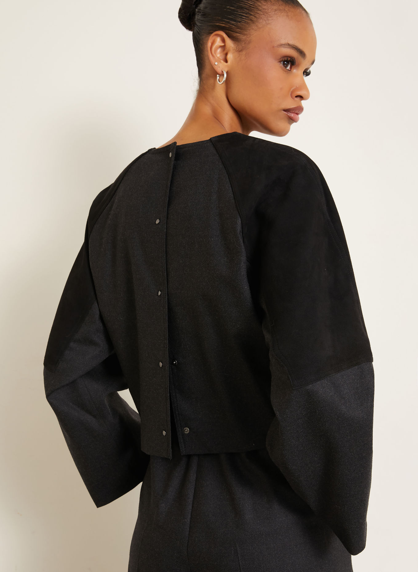 Max Mara SAFA Shirt blouse: DARK GRAY / BLACK