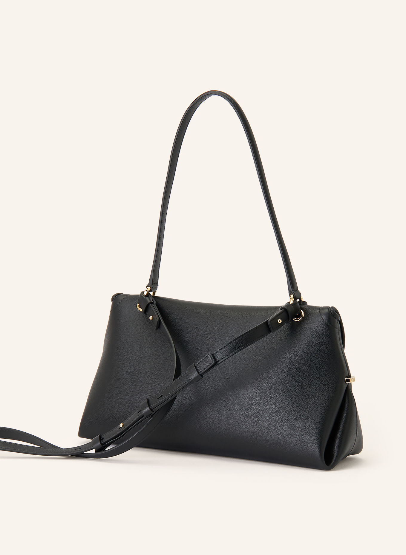 FERRAGAMO Listonoszka: CZARNY / ZŁOTY