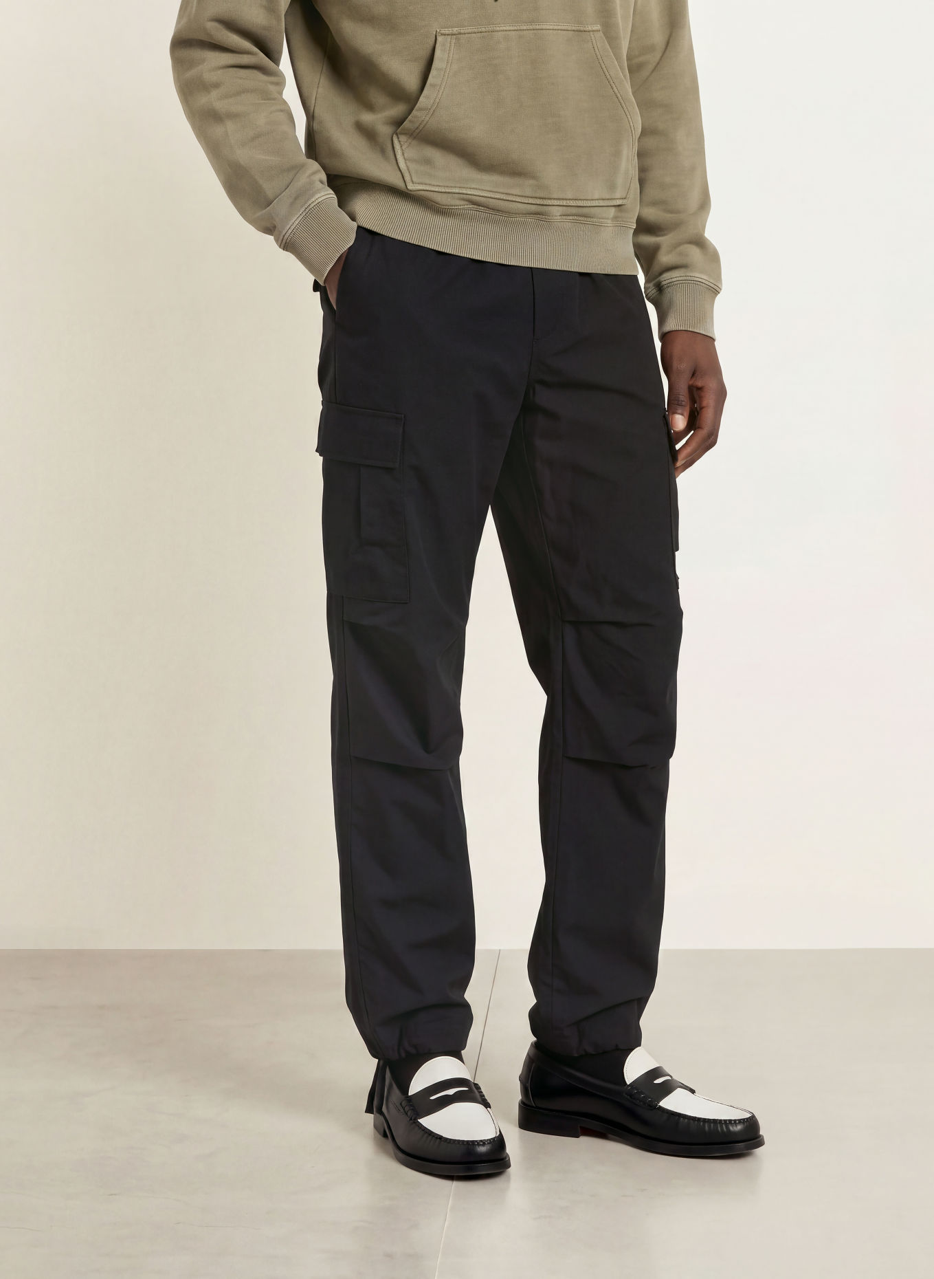 HUGO GADIC Cargo Trousers: BLACK