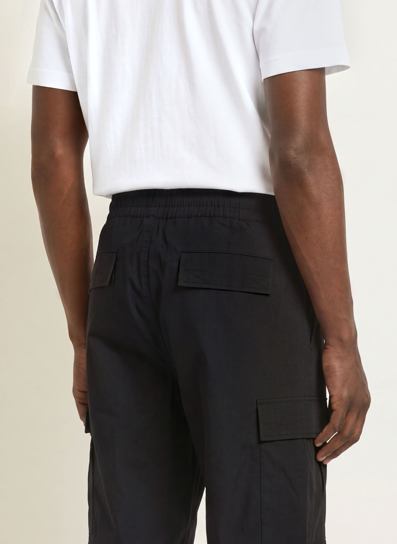 HUGO GADIC Cargo Trousers: BLACK