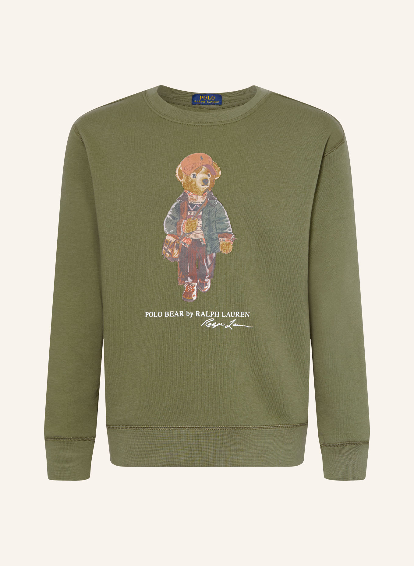 POLO RALPH LAUREN Sweatshirt: OLIVEN / BRUN / MØRKEGRØN