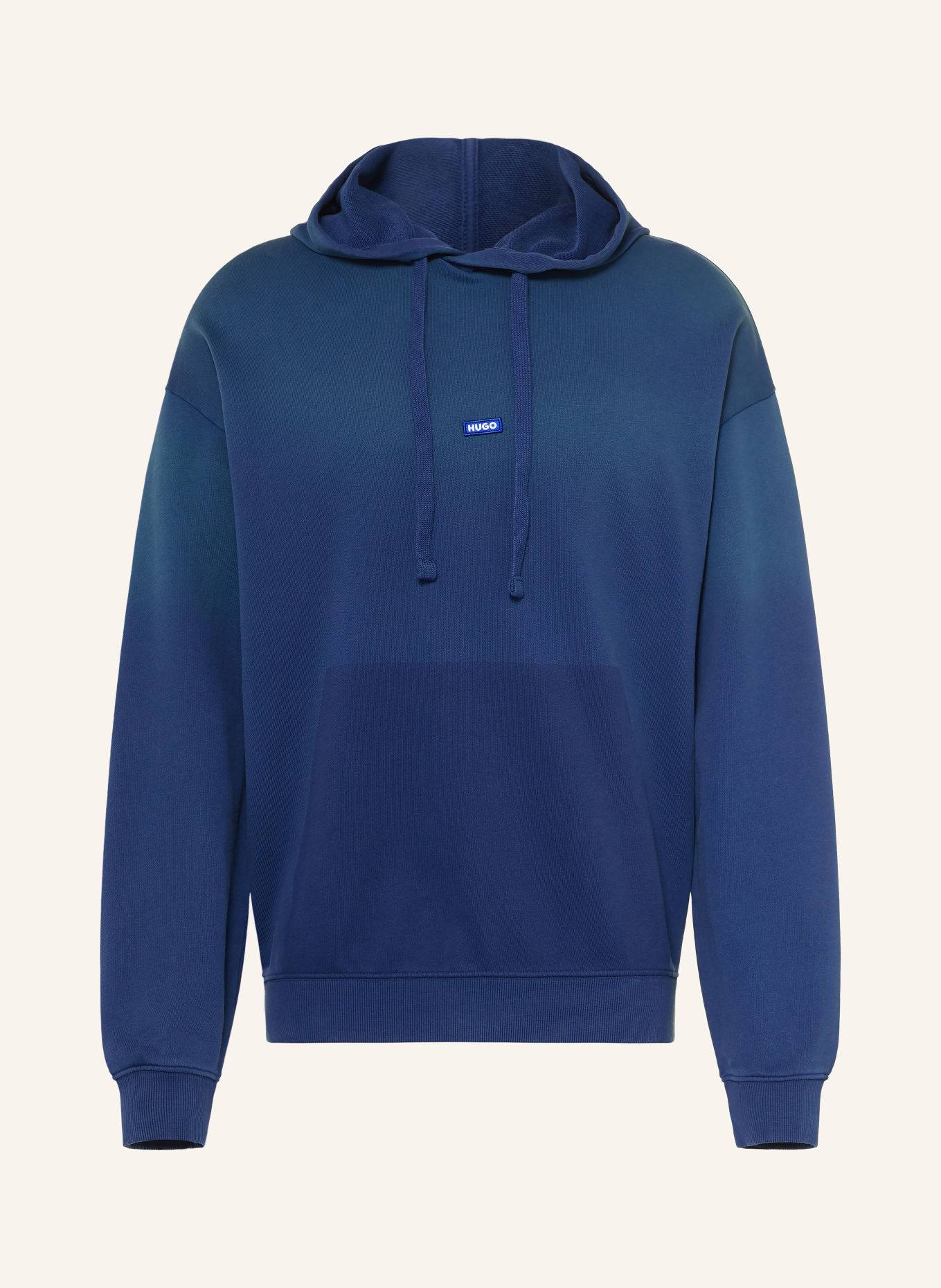 HUGO Sweat à capuche NEMINHOOD: BLEU FONCÉ