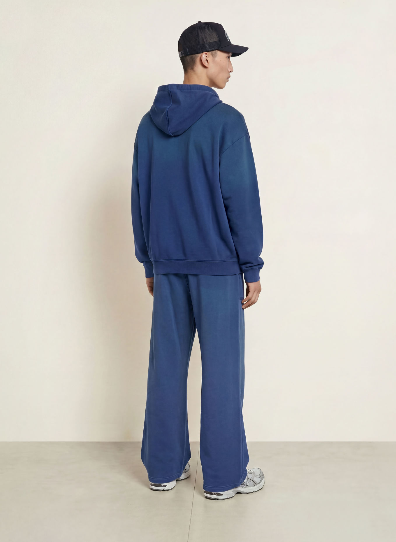 HUGO Sweat à capuche NEMINHOOD: BLEU FONCÉ