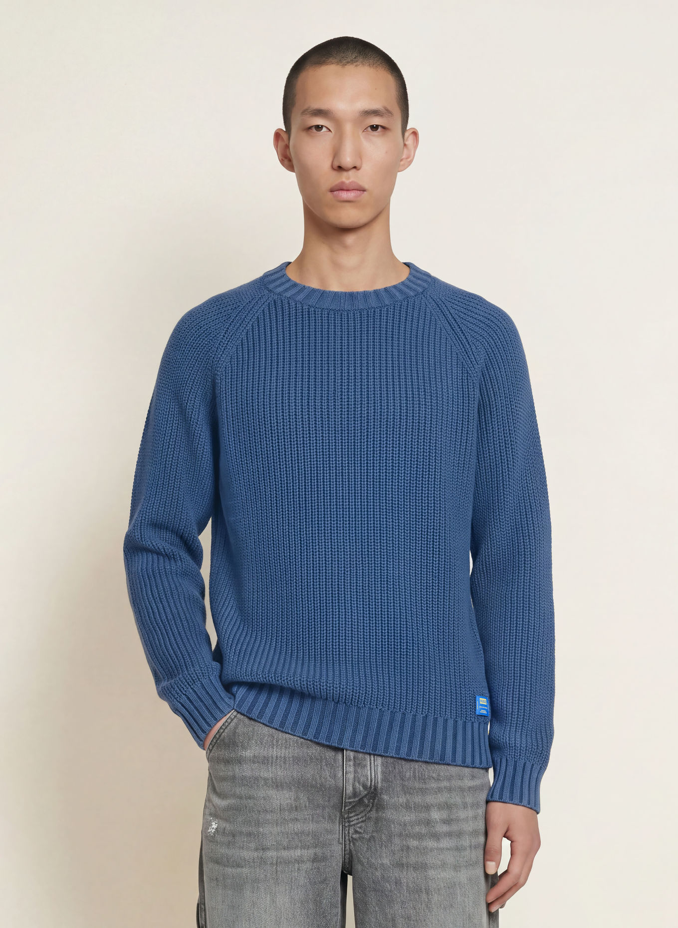 HUGO Trui SONDYE: DONKERBLAUW