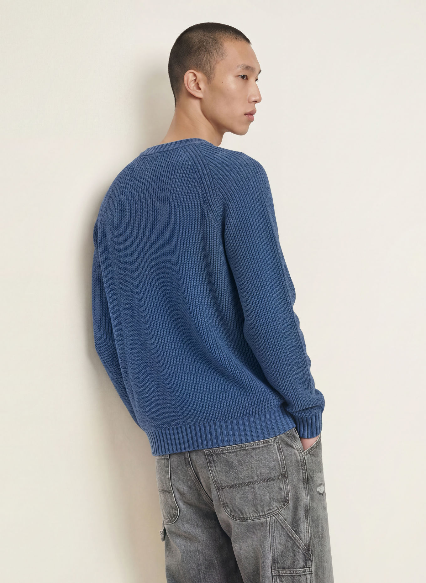 HUGO Trui SONDYE: DONKERBLAUW