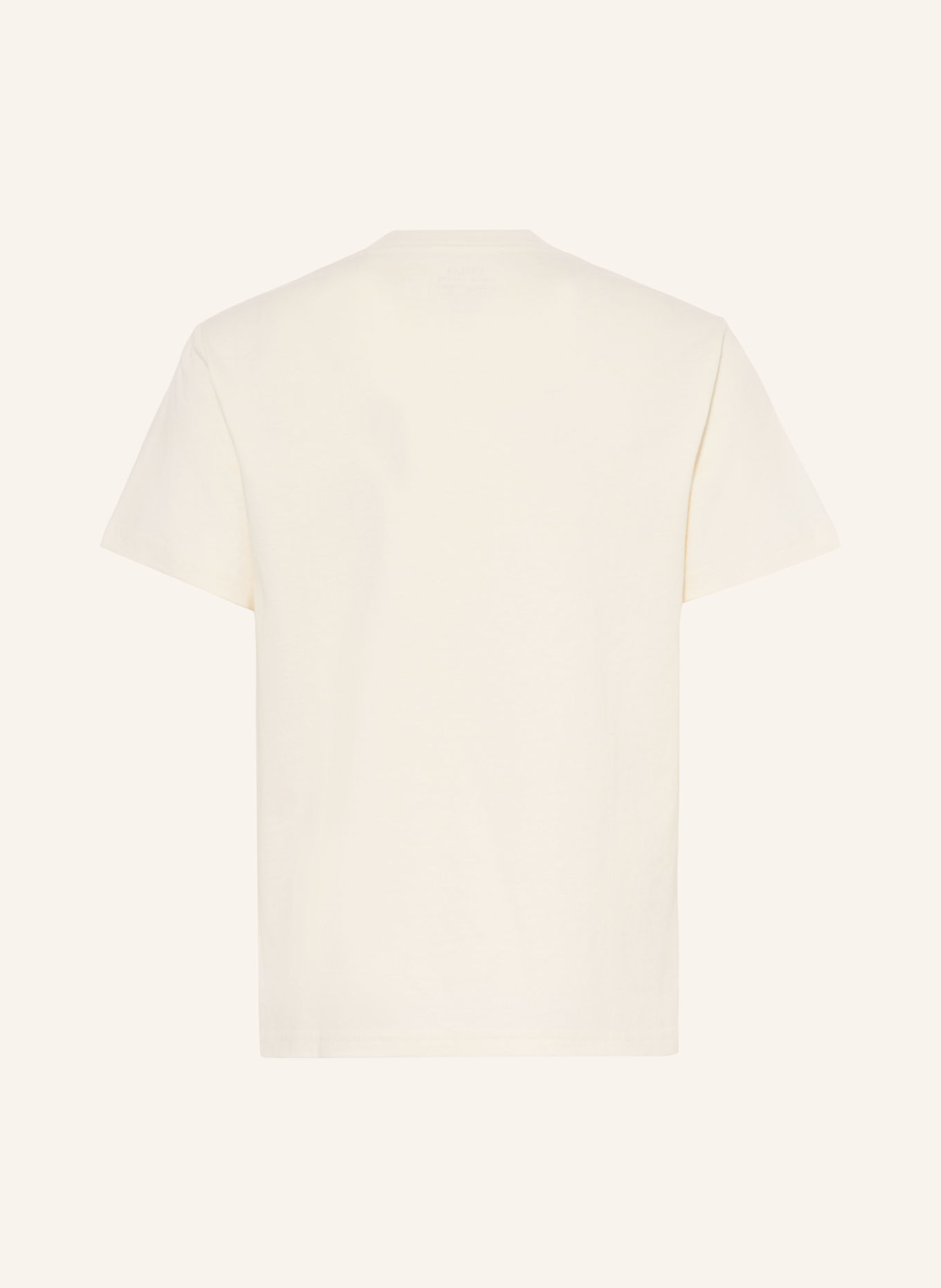 POLO RALPH LAUREN T-shirt: CREME / LYSEBRUN / MØRKEGRØN