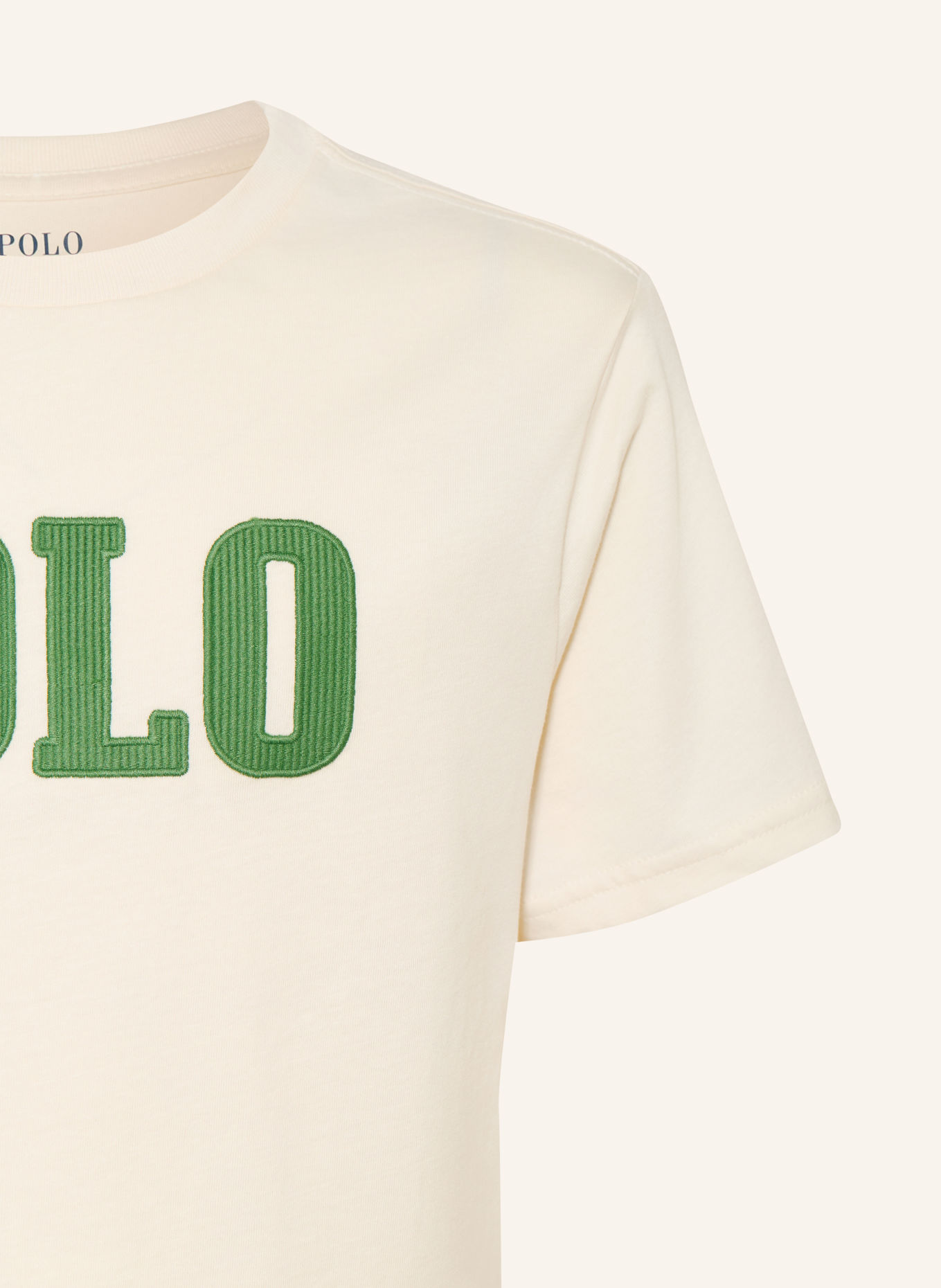 POLO RALPH LAUREN T-shirt: CRÈME / GROEN