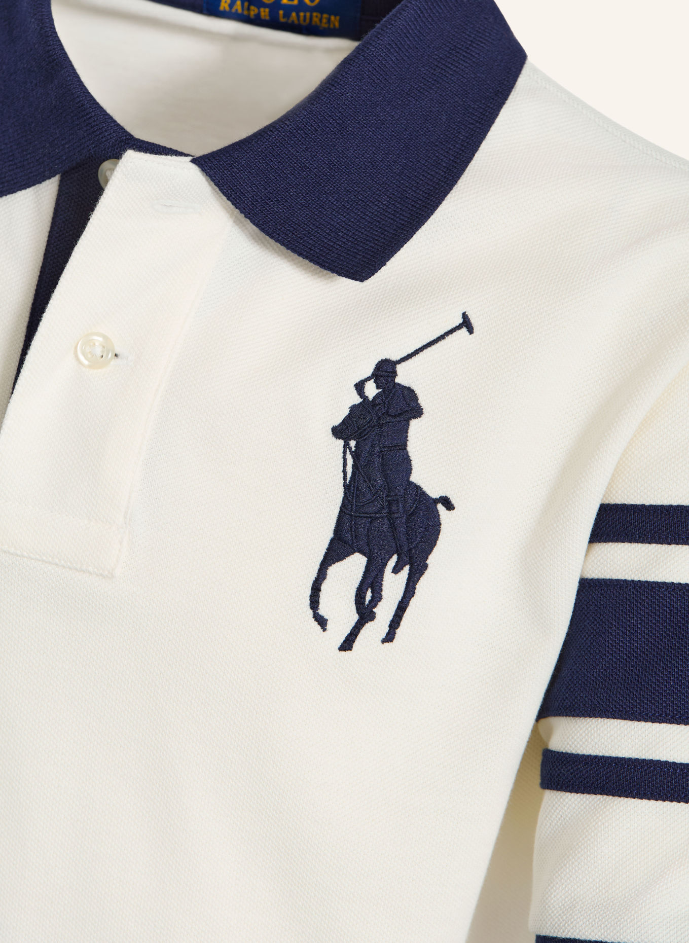 POLO RALPH LAUREN Pikétröja: GRÄDDE / MÖRKBLÅ