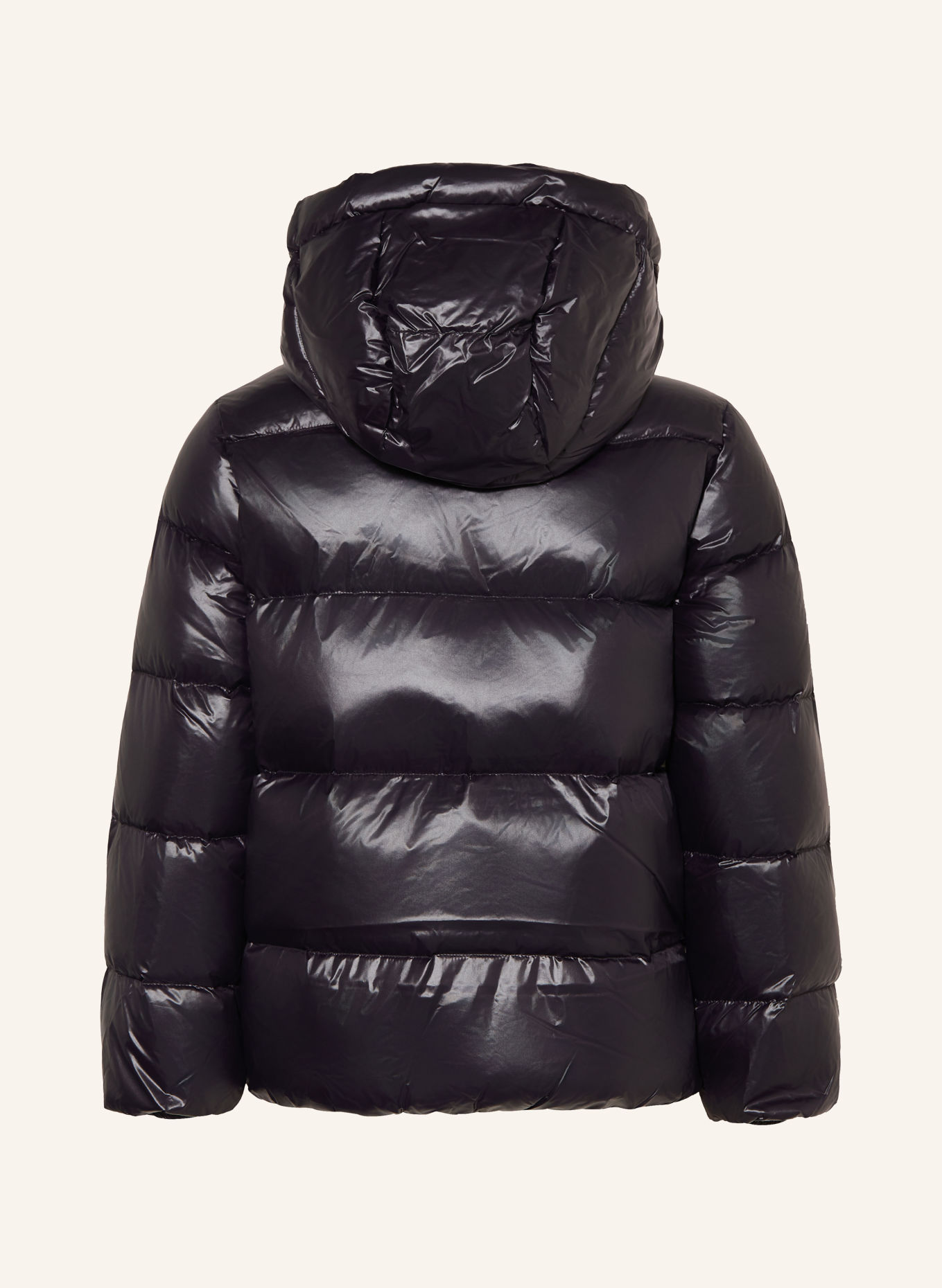 POLO RALPH LAUREN Down jacket with a detachable hood: BLACK