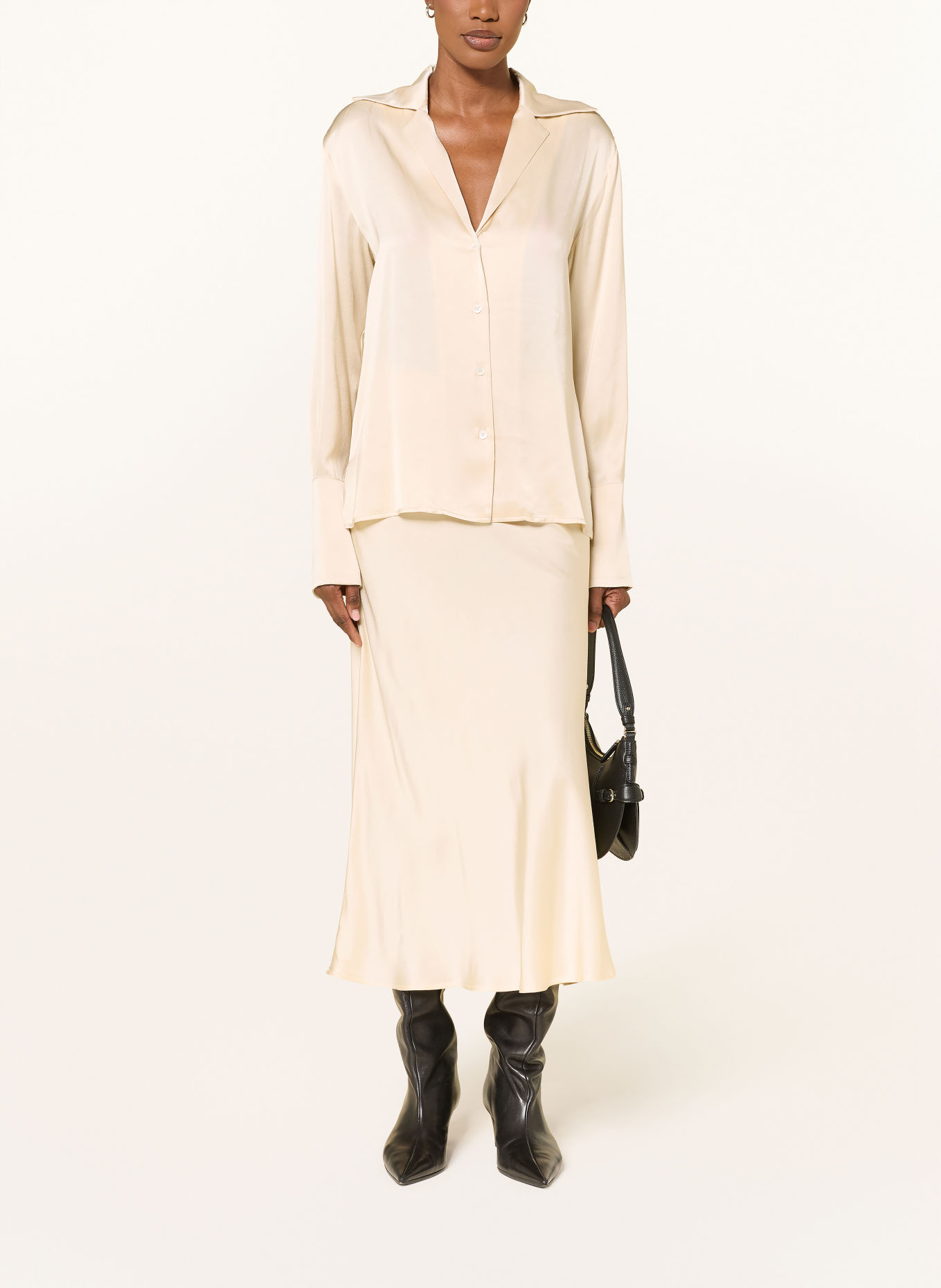 ottod'ame Satinbluse: CREME