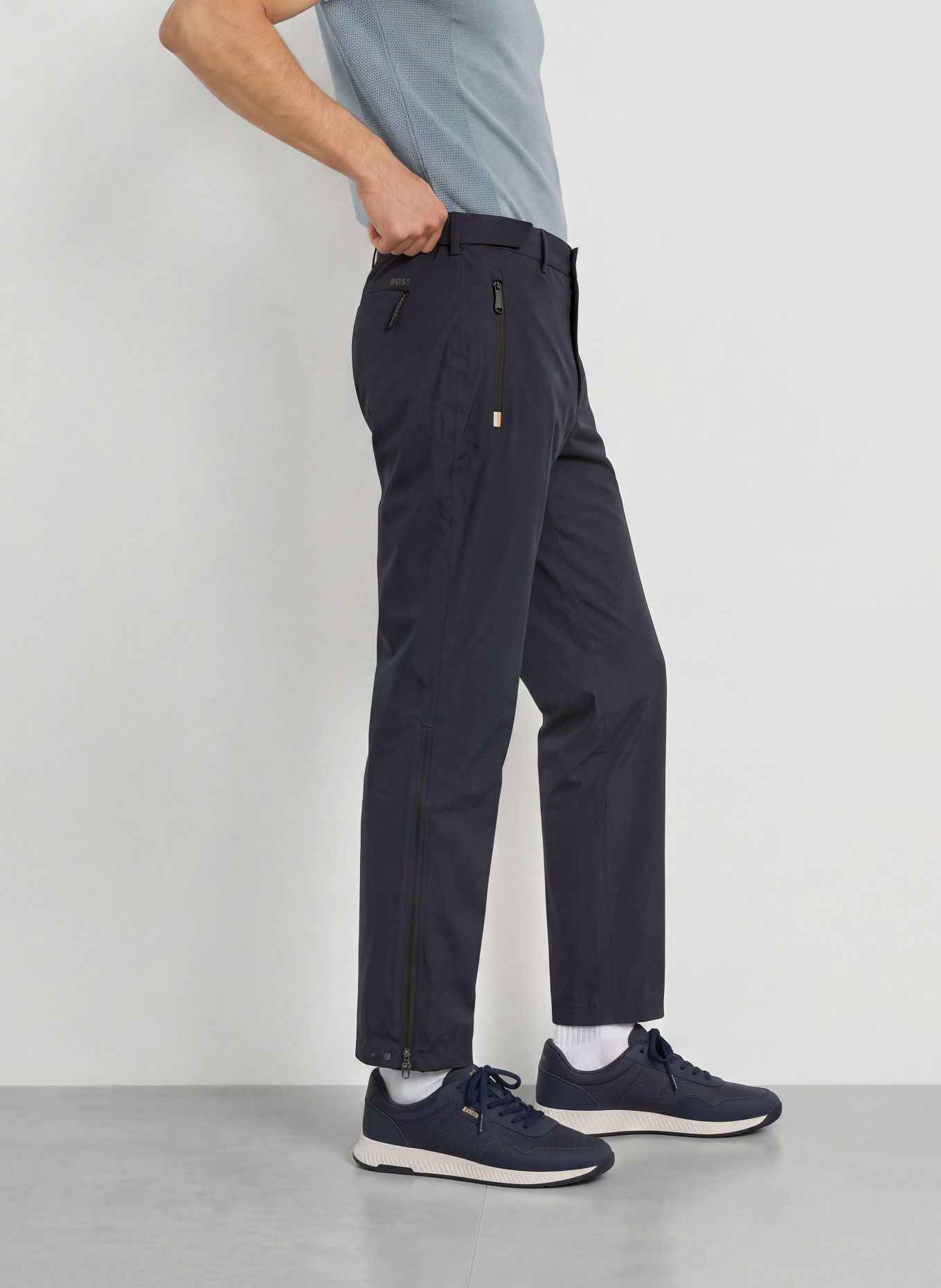 BOSS Golfhose GOC RANK Regular Fit: DUNKELBLAU