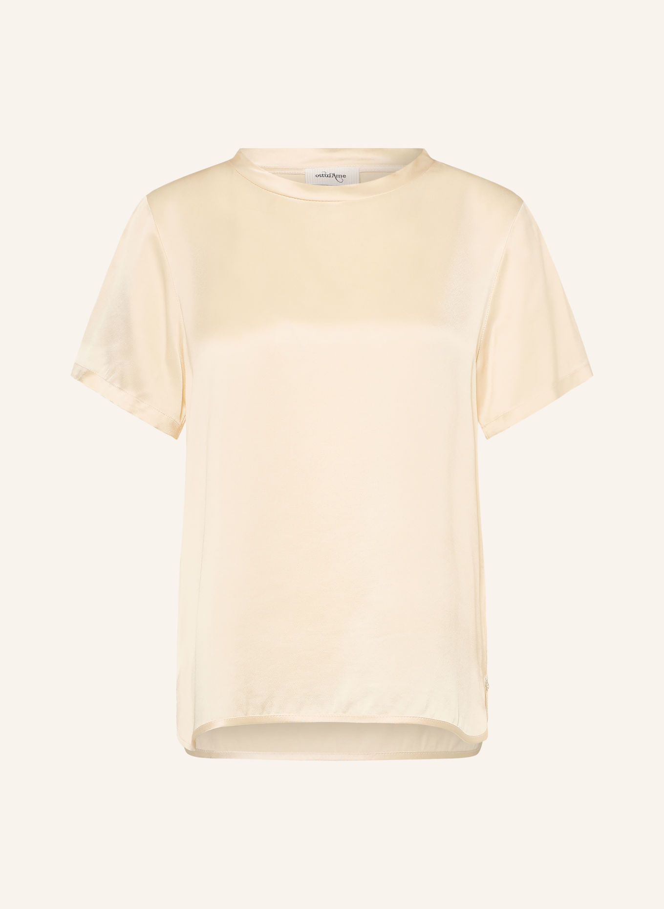 ottod'ame Satijnen blouseshirt LUISA: ECRU