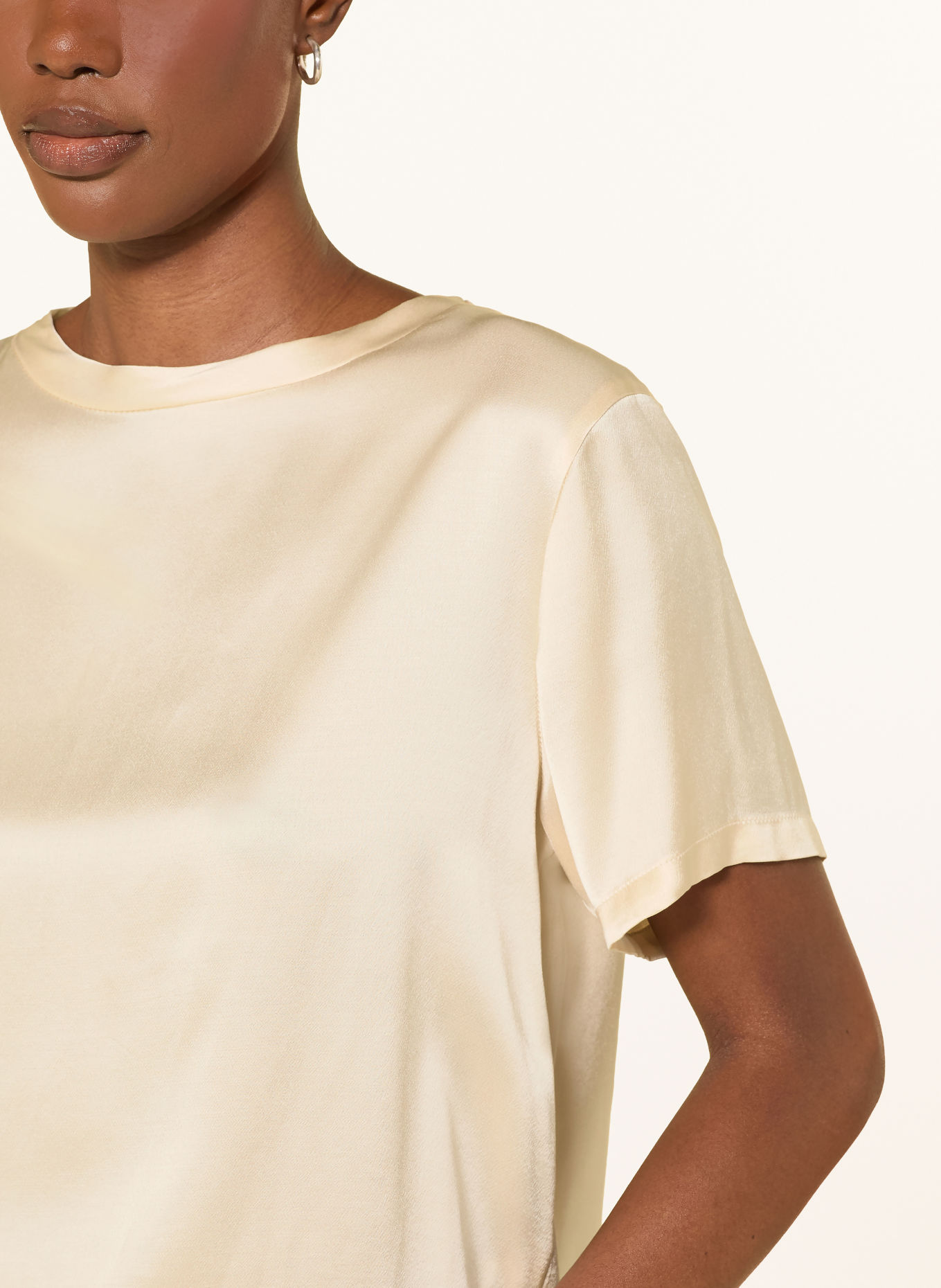 ottod'ame Satijnen blouseshirt LUISA: ECRU