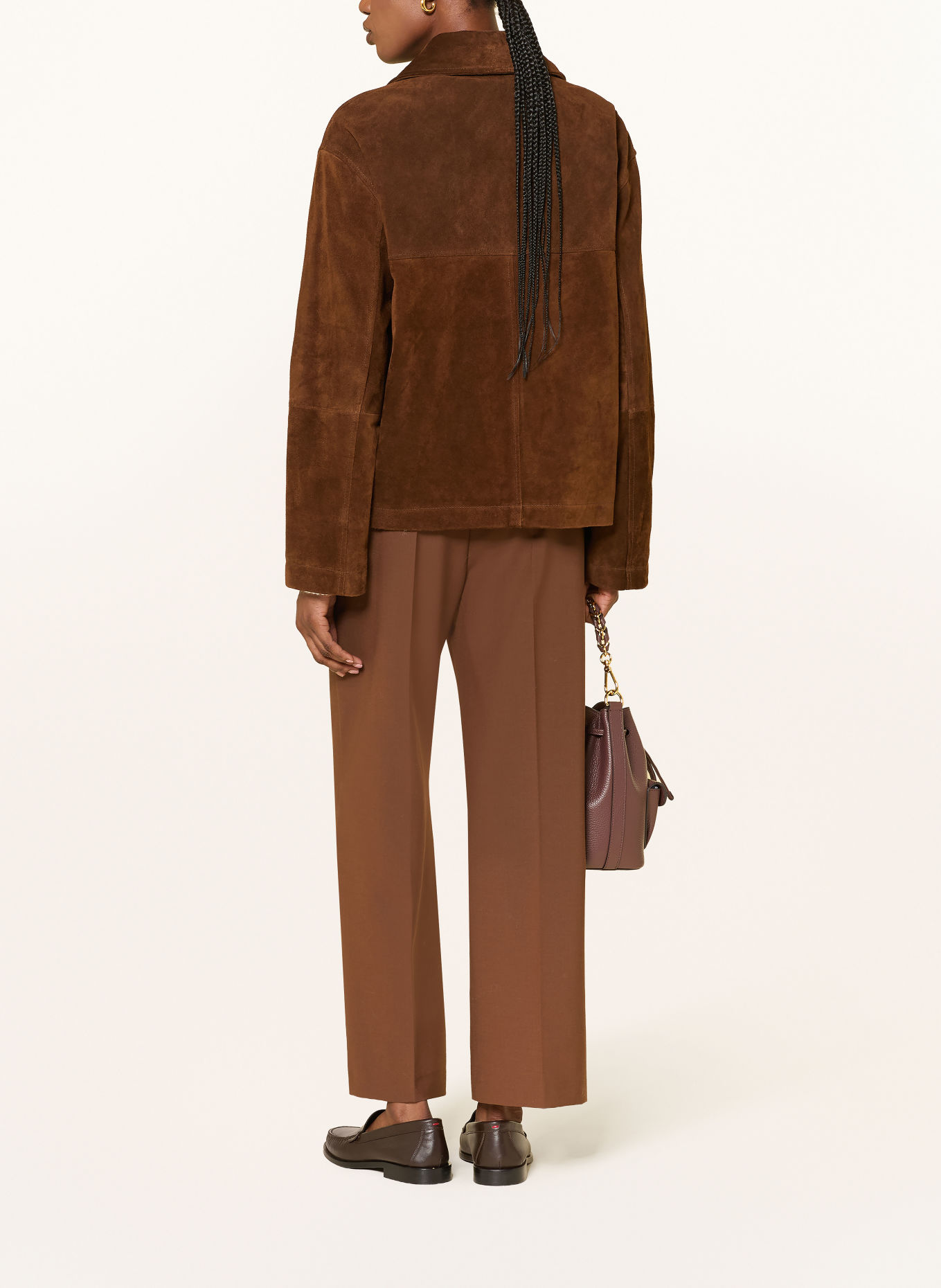 ottod'ame LAUREN 7/8-length trousers: BROWN