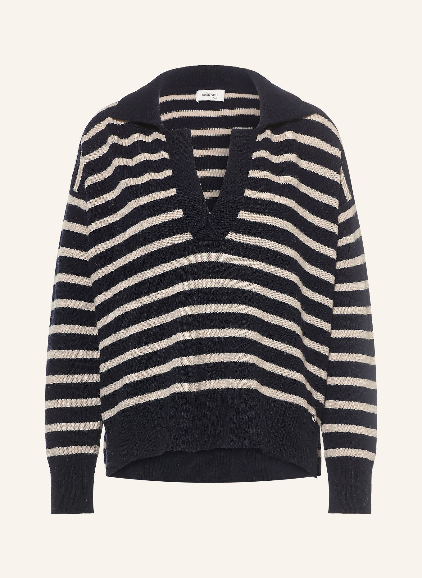 ottod'ame Pull: BLEU FONCÉ / BLANC