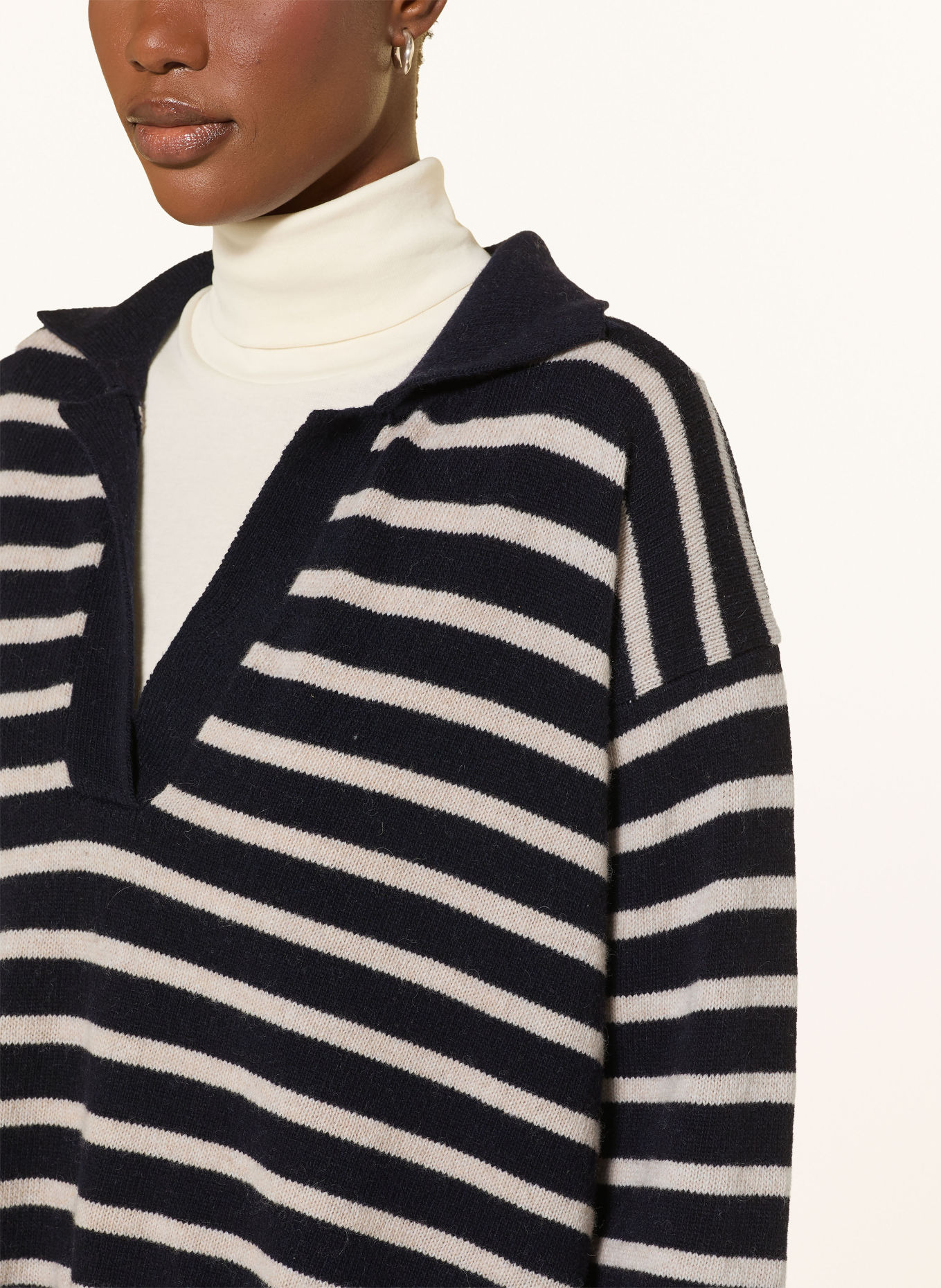 ottod'ame Pull: BLEU FONCÉ / BLANC