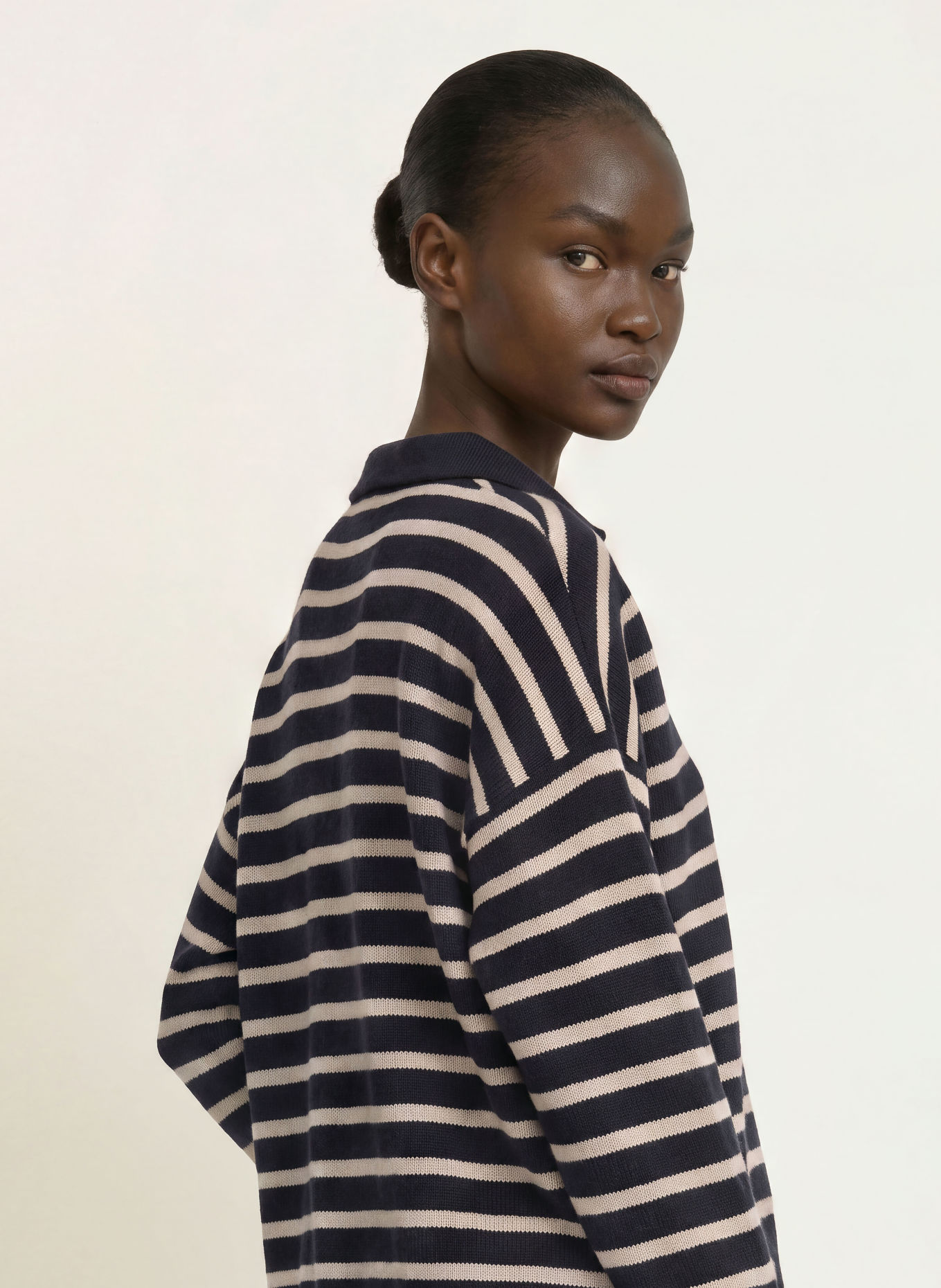 ottod'ame Pull: BLEU FONCÉ / BLANC