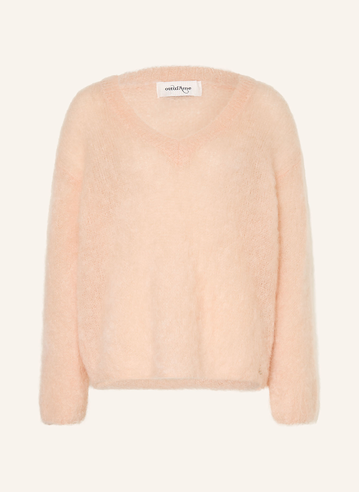 ottod'ame Mohair Sweater: LIGHT BROWN