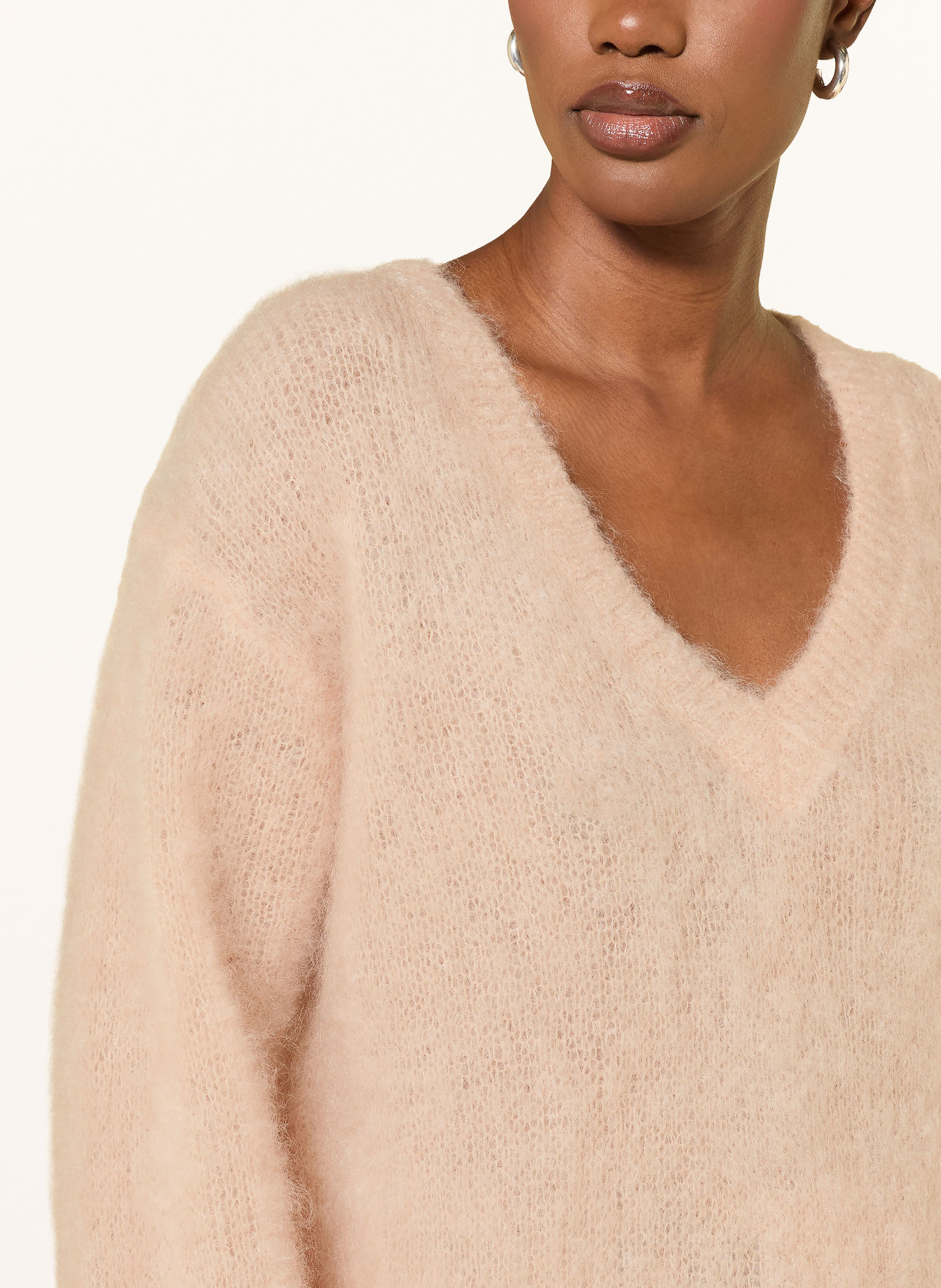 ottod'ame Mohair Sweater: LIGHT BROWN