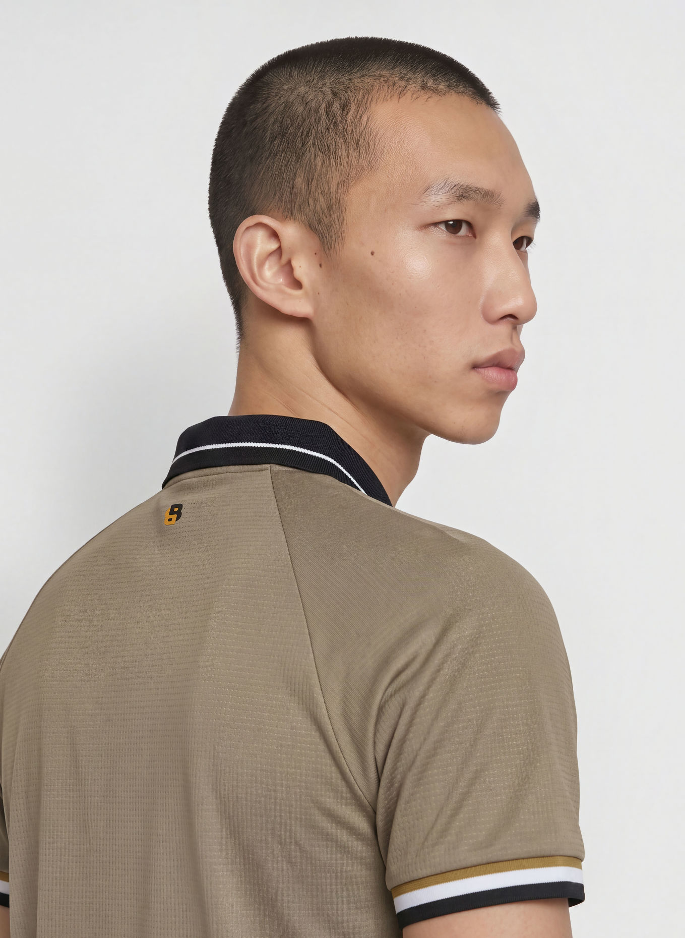 BOSS Functioneel poloshirt TOC COURT Slim Fit: BEIGE / WIT / ZWART