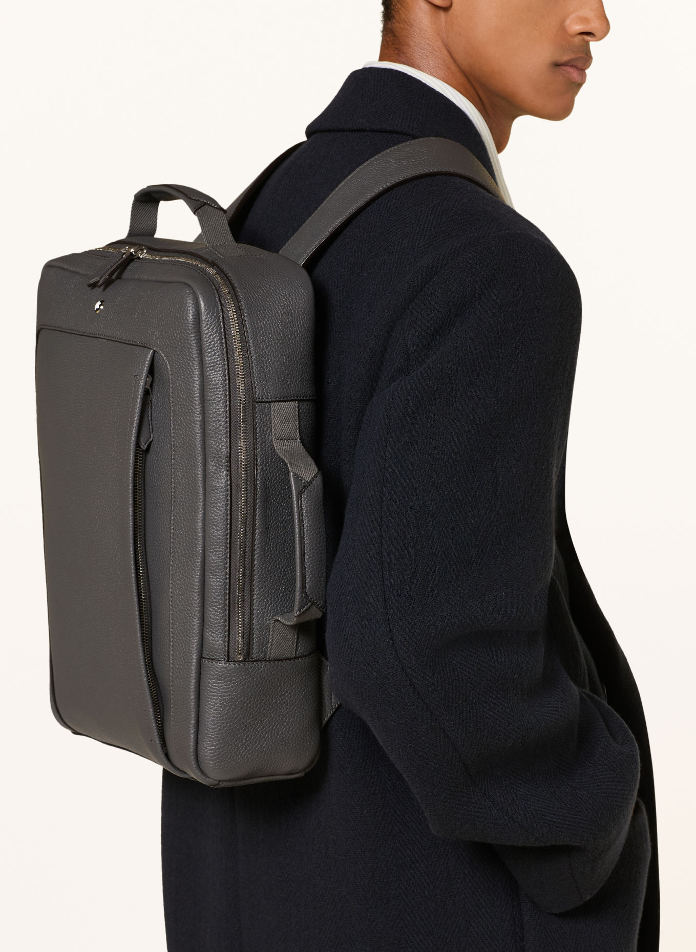 MONTBLANC COMPANION Backpack with laptop compartment: DARK BLUE / SILVER