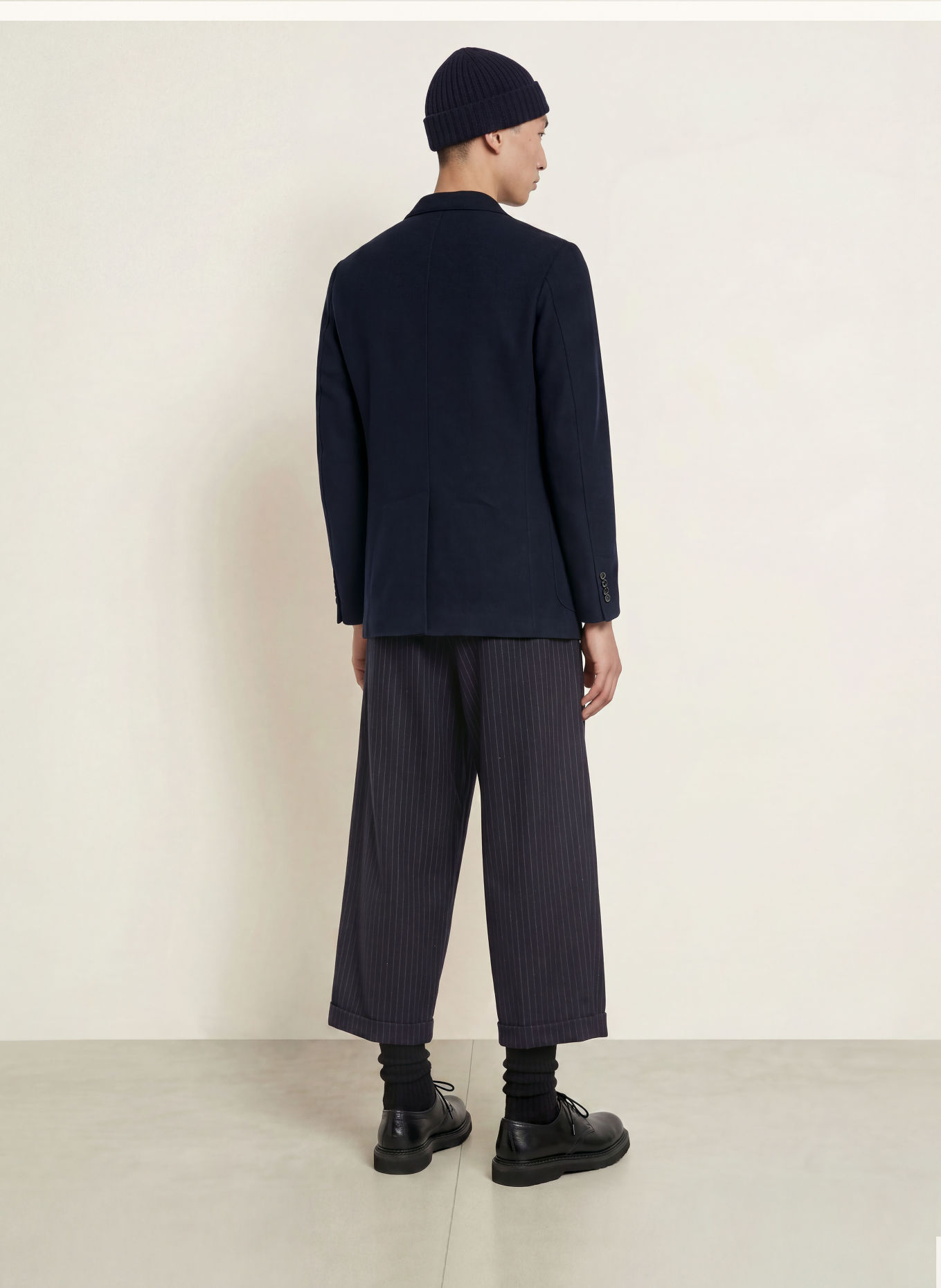 BARENA VENEZIA FELUCON FUNE-broek met normale pasvorm en kortere pijplengte: DONKERBLAUW