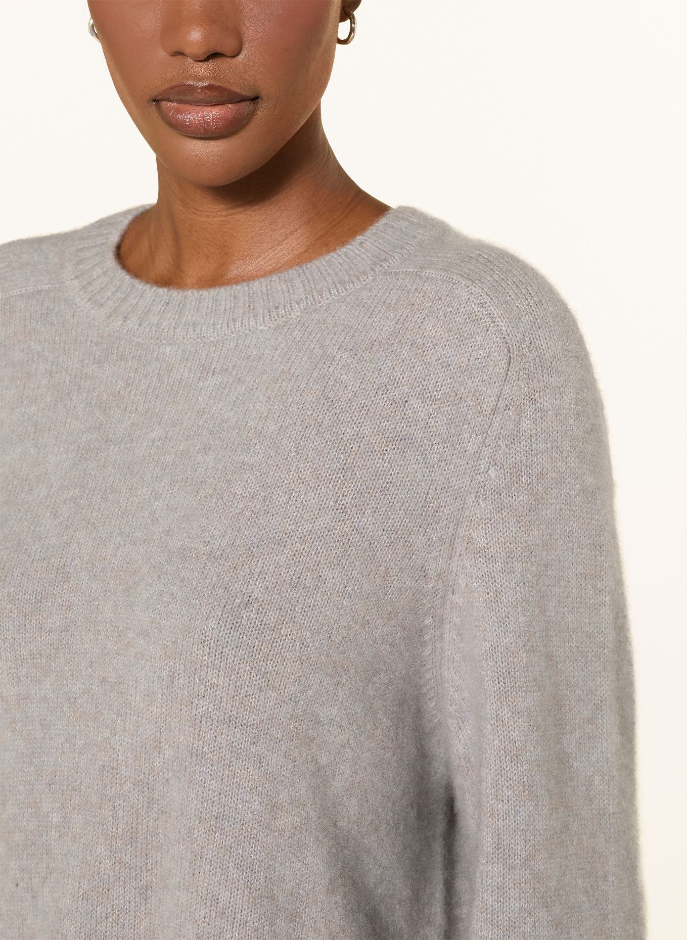 HEMISPHERE Sweater with cashmere and sequins: GRAY