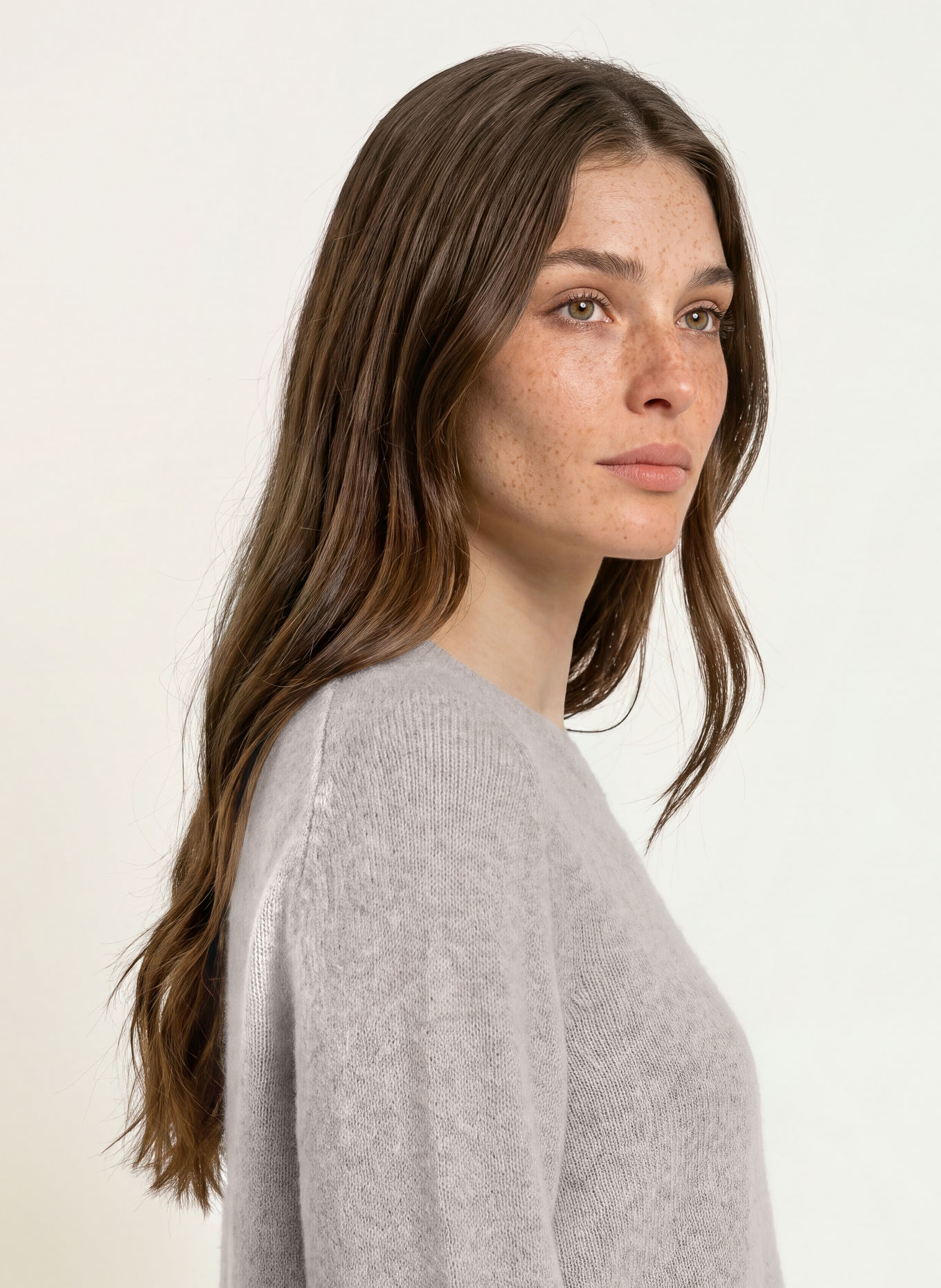 HEMISPHERE Sweater with cashmere and sequins: GRAY