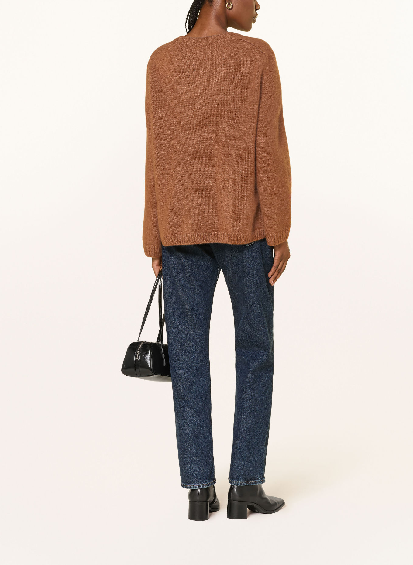 HEMISPHERE Pull en cachemire et paillettes: MARRON