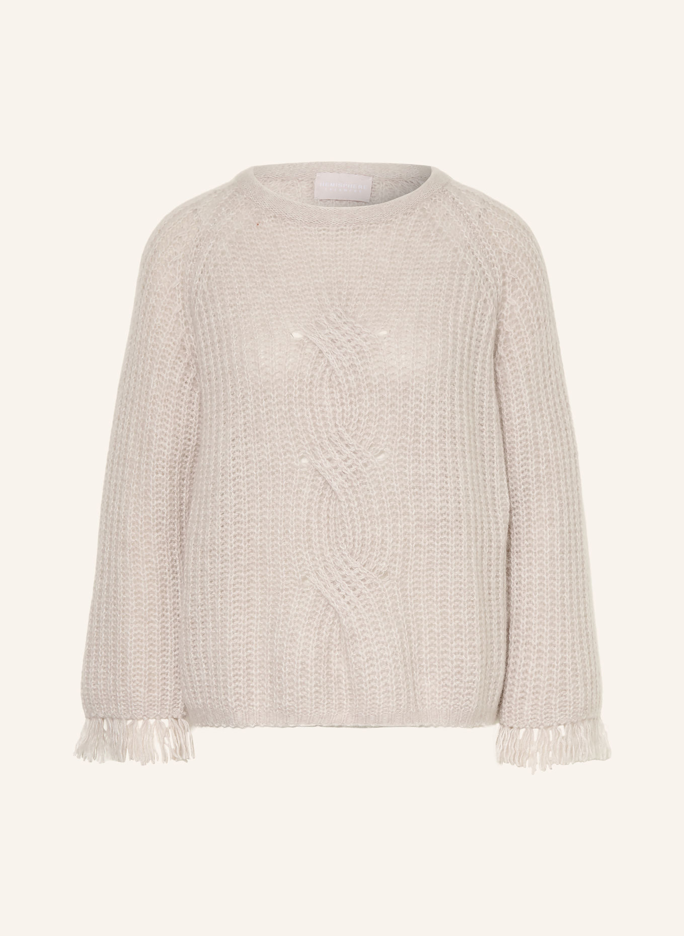 HEMISPHERE Trui met kasjmier: BEIGE