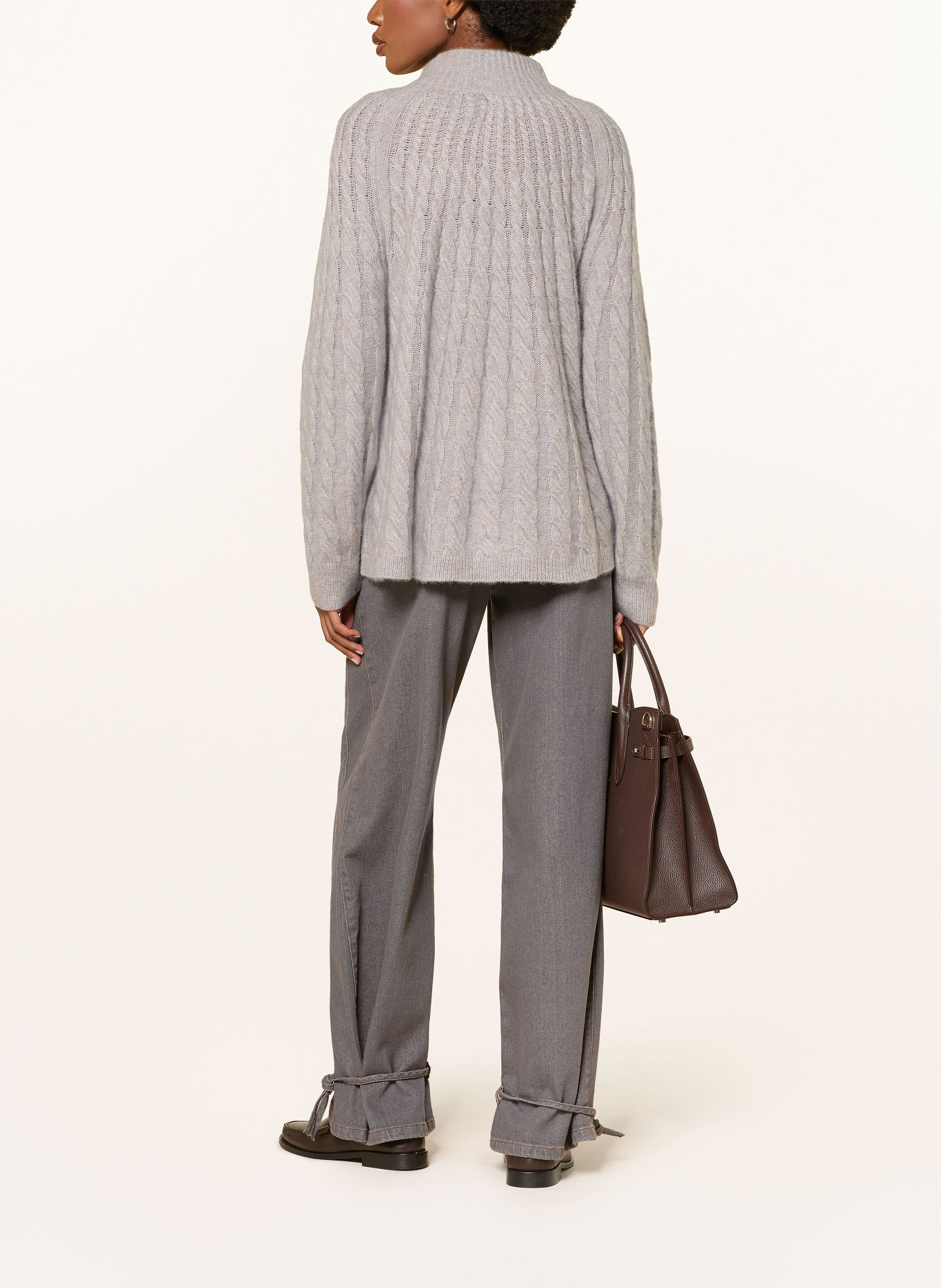 HEMISPHERE Pull en cachemire: GRIS CLAIR