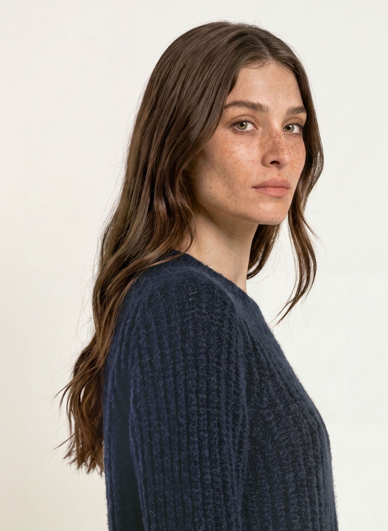 HEMISPHERE Trui met kasjmier: DONKERBLAUW