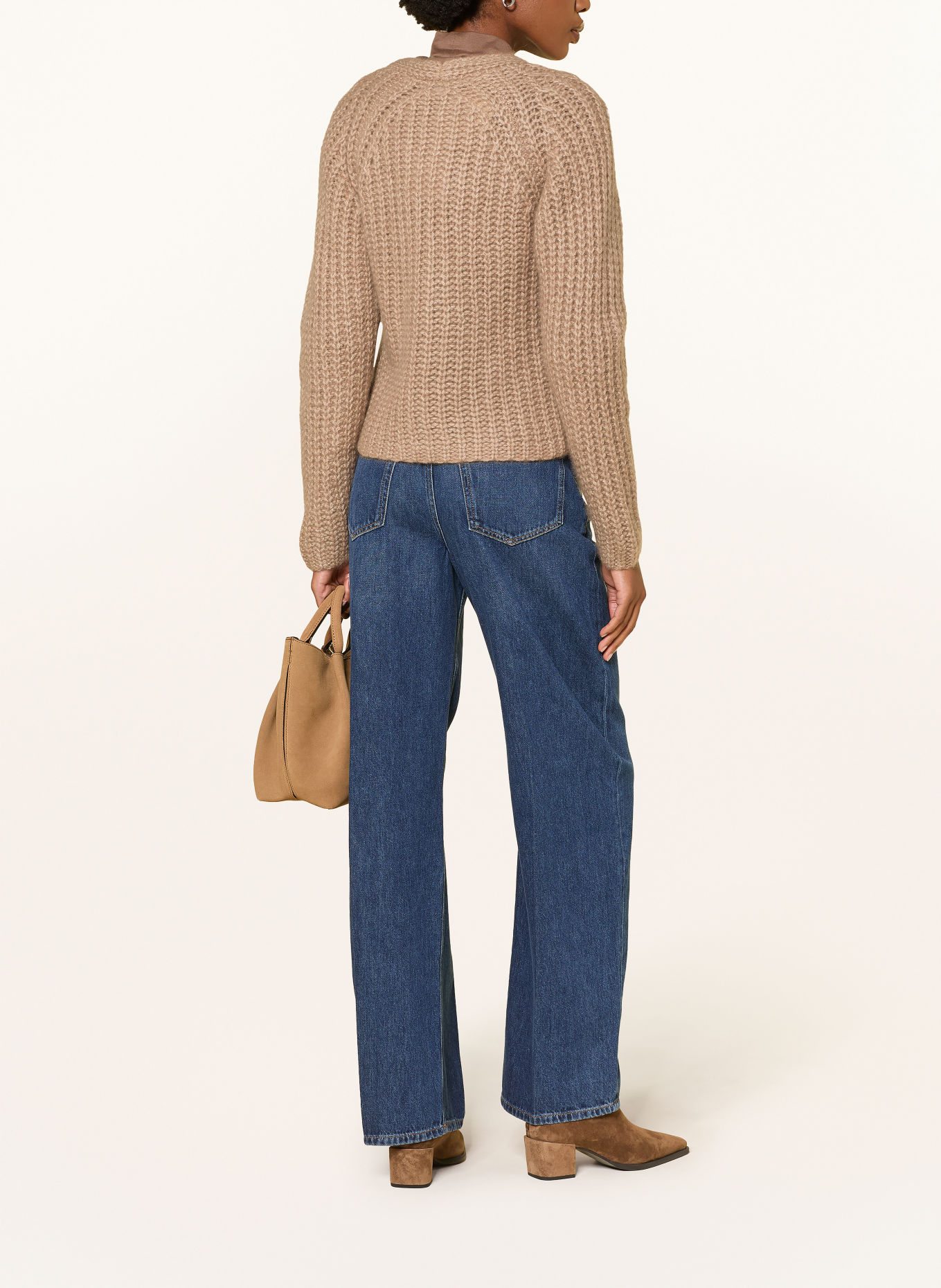 HEMISPHERE Cashmere Cardigan: CAMEL