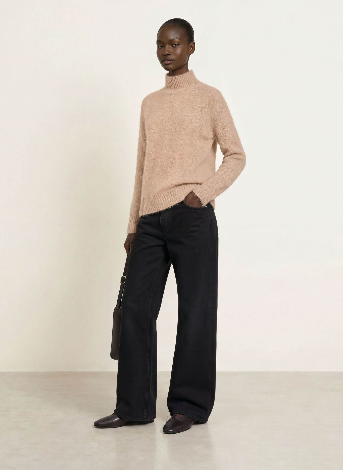 HEMISPHERE Pull en cachemire: BEIGE
