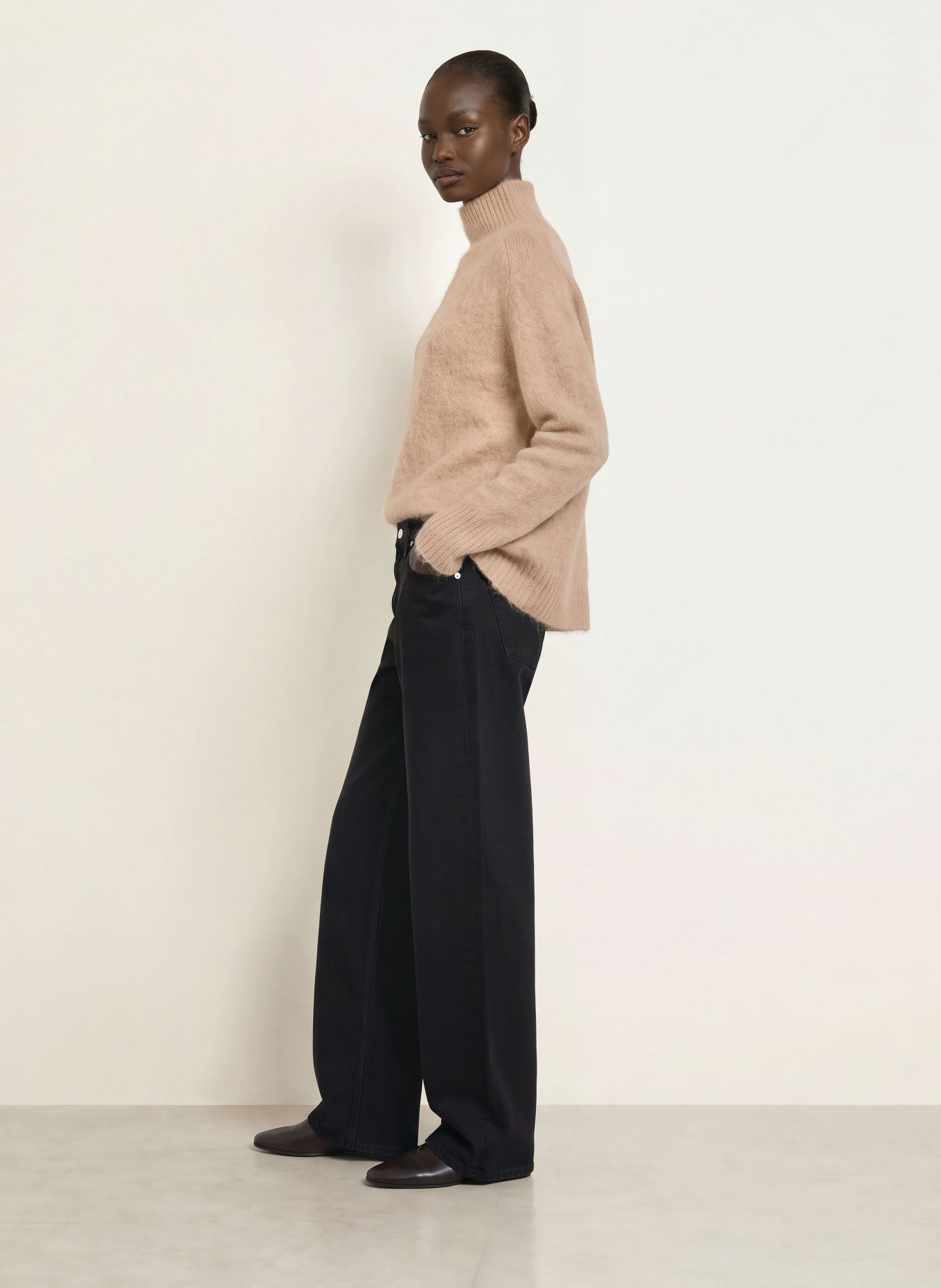HEMISPHERE Pull en cachemire: BEIGE